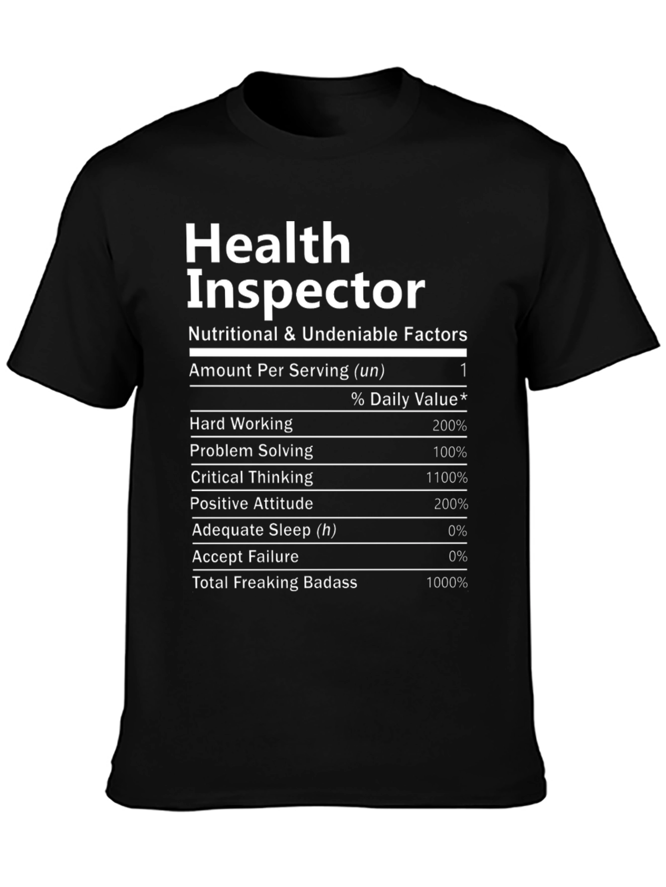 Health Inspector Novelty Graphic T-Shirt