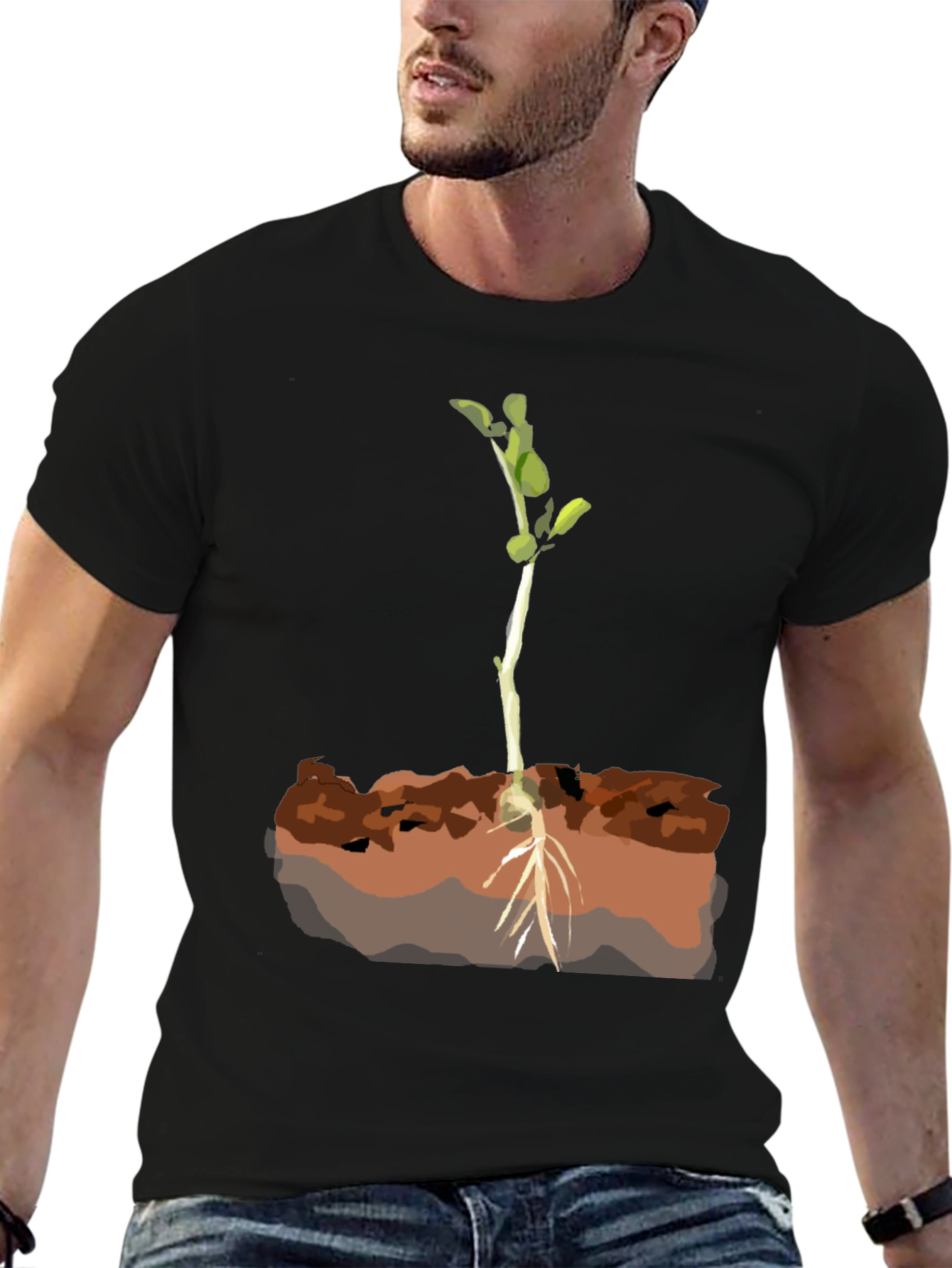 Sprout Graphic Tee - Eco-Conscious Fashion