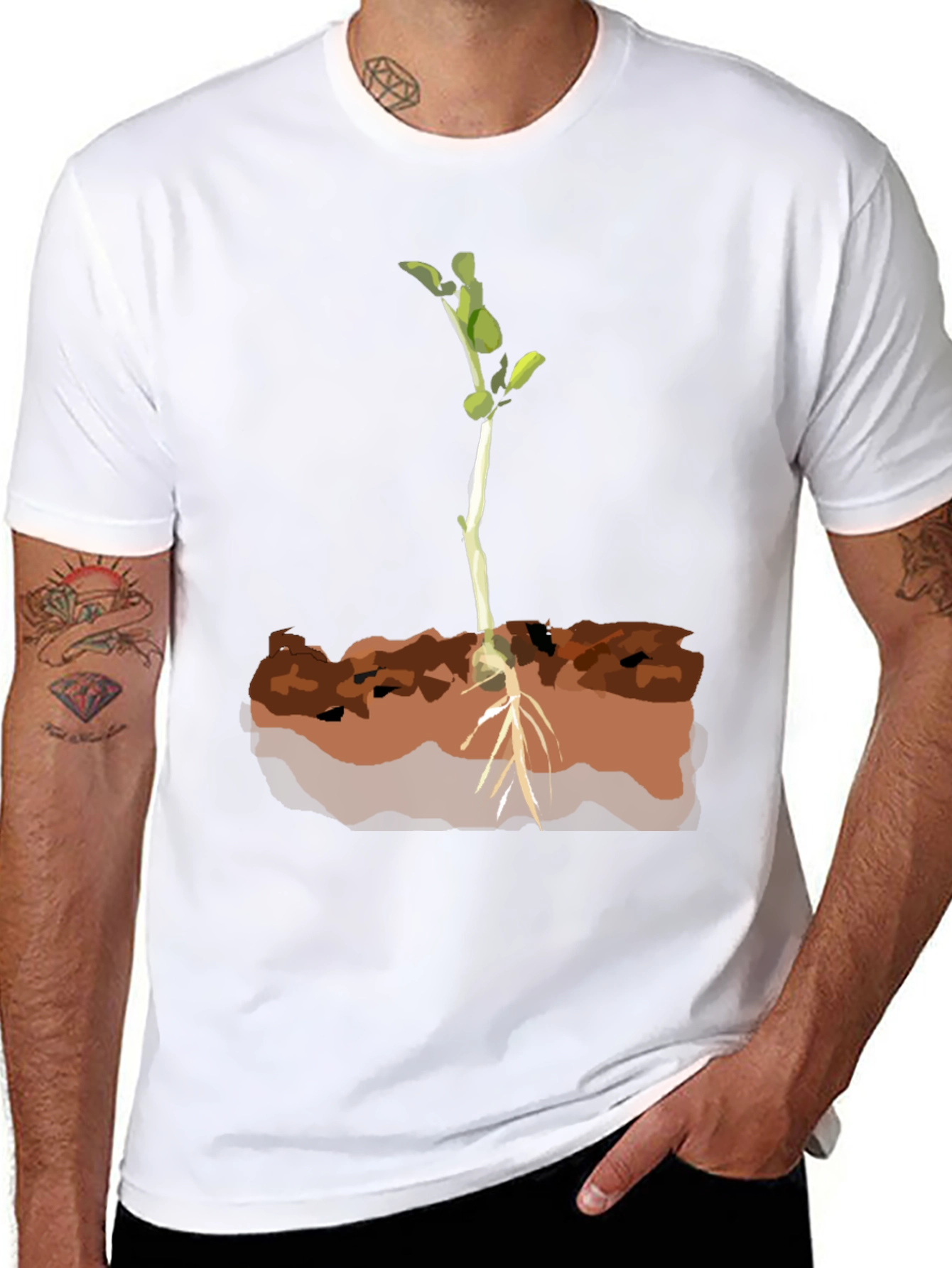 Sprout Graphic Tee - Eco-Conscious Fashion