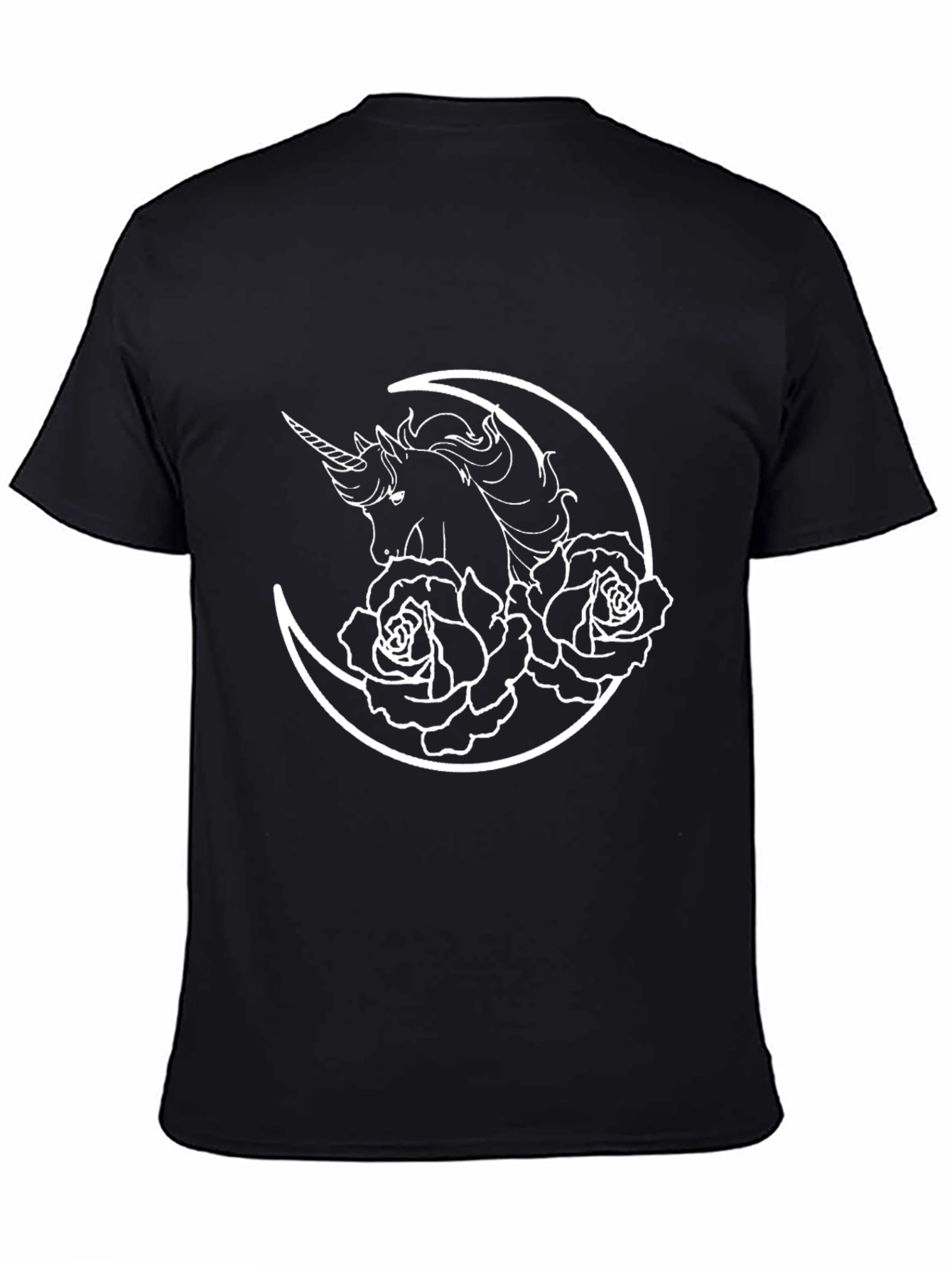 Unicorn Moon Rose Graphic Tee