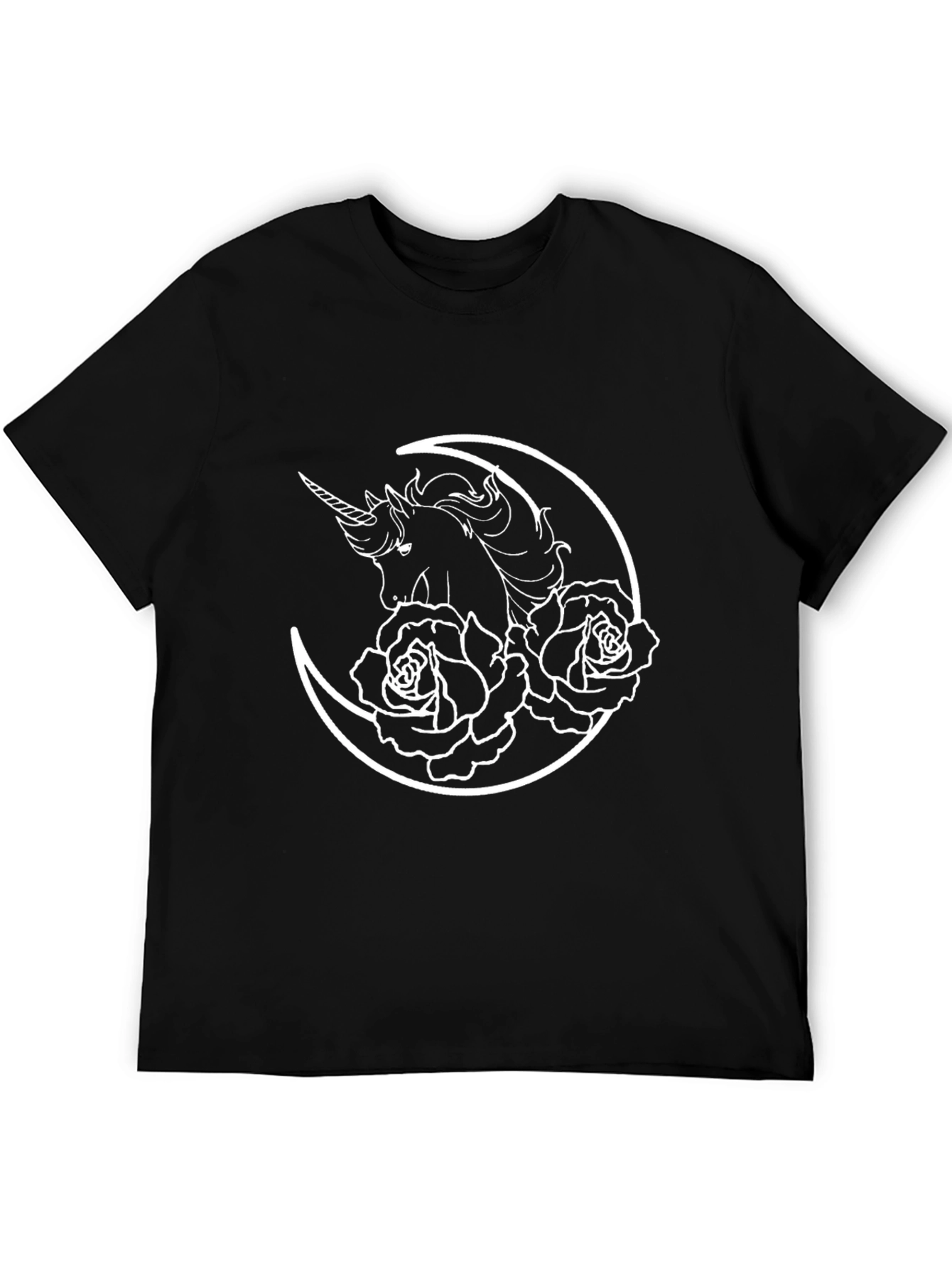 Unicorn Moon Rose Graphic Tee