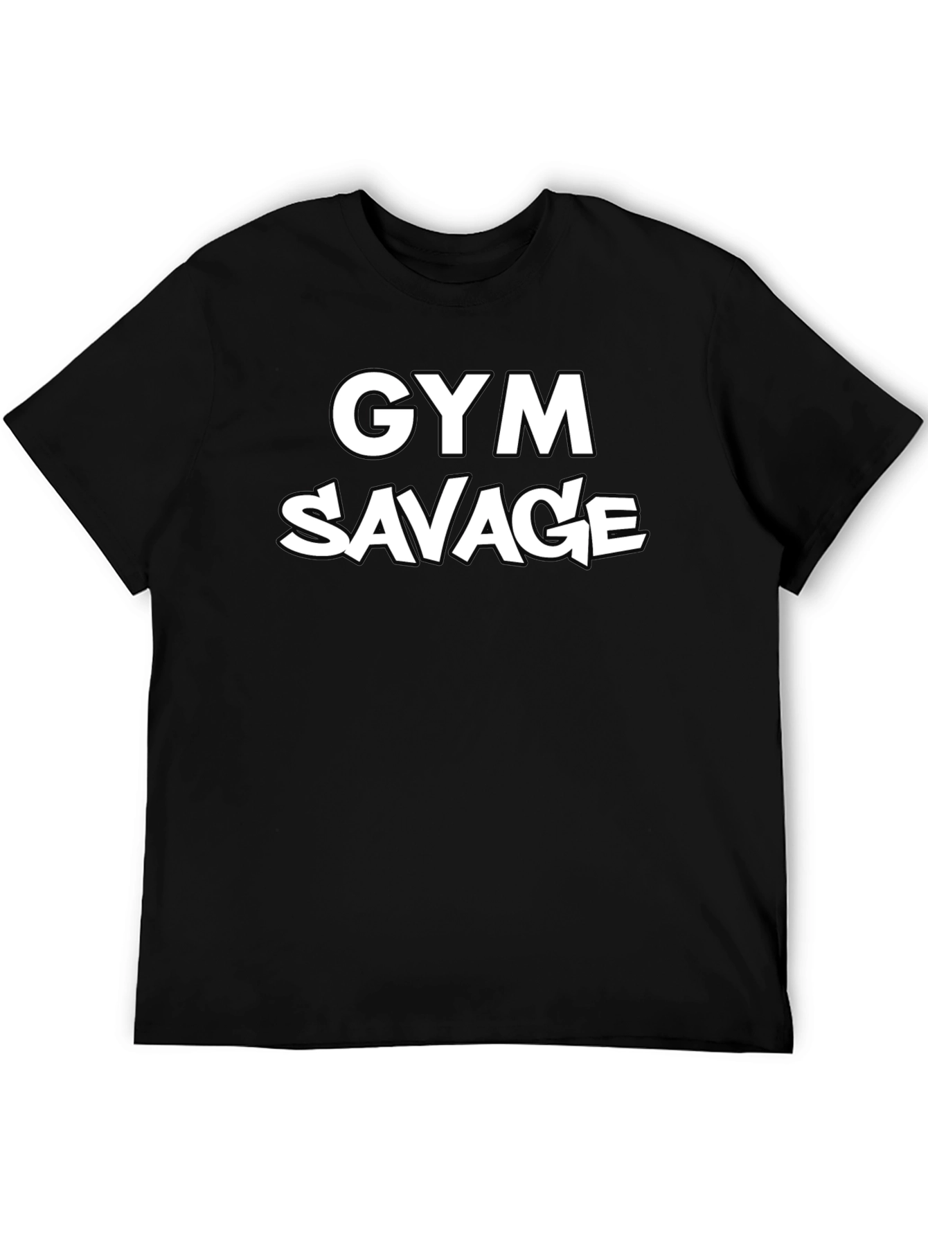 Gym Savage Black T-Shirt | Mens Fitness Apparel