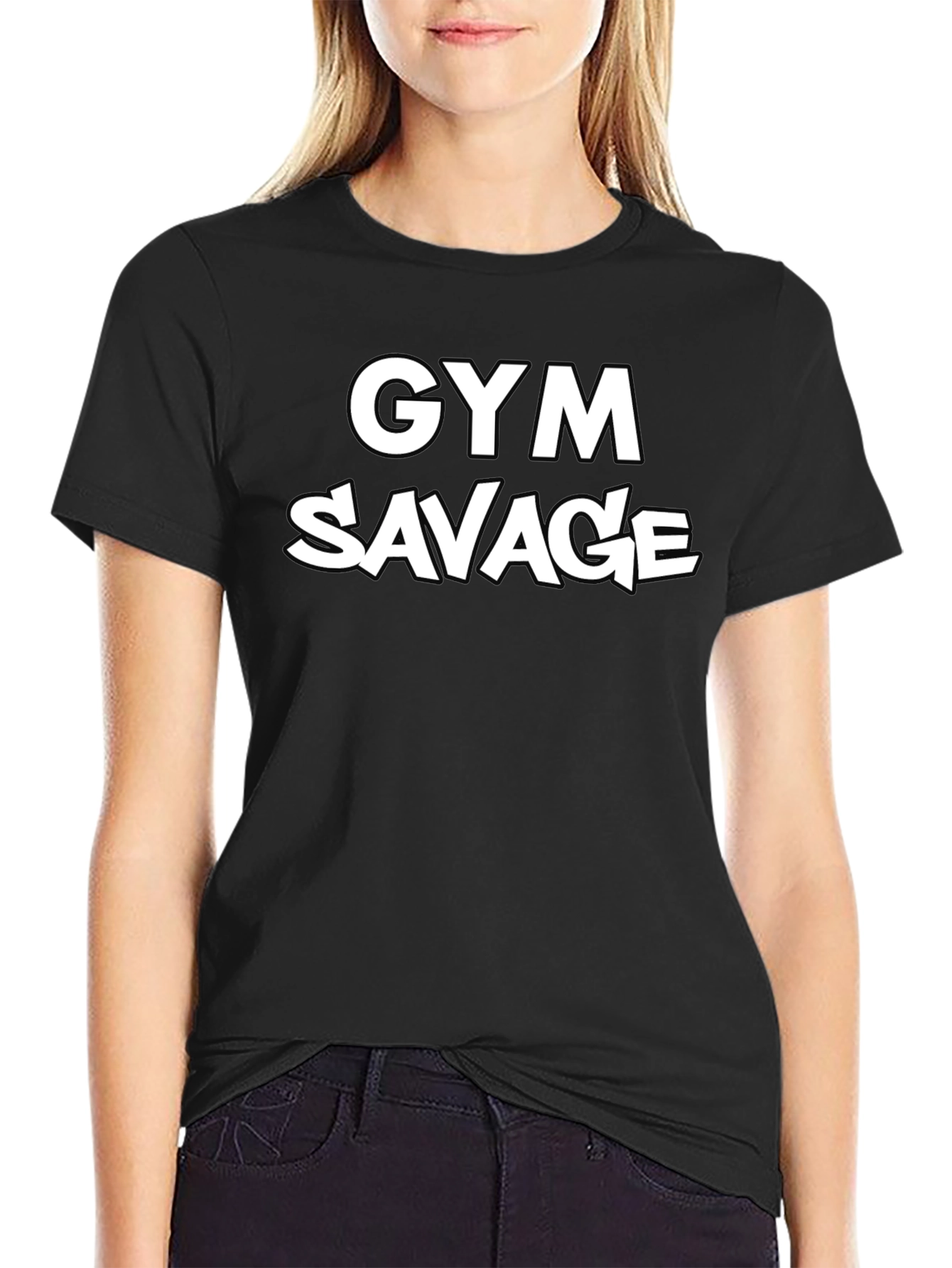 Gym Savage Black T-Shirt | Mens Fitness Apparel