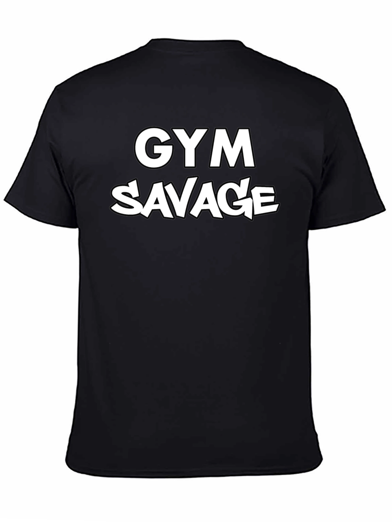 Gym Savage Black T-Shirt | Mens Fitness Apparel