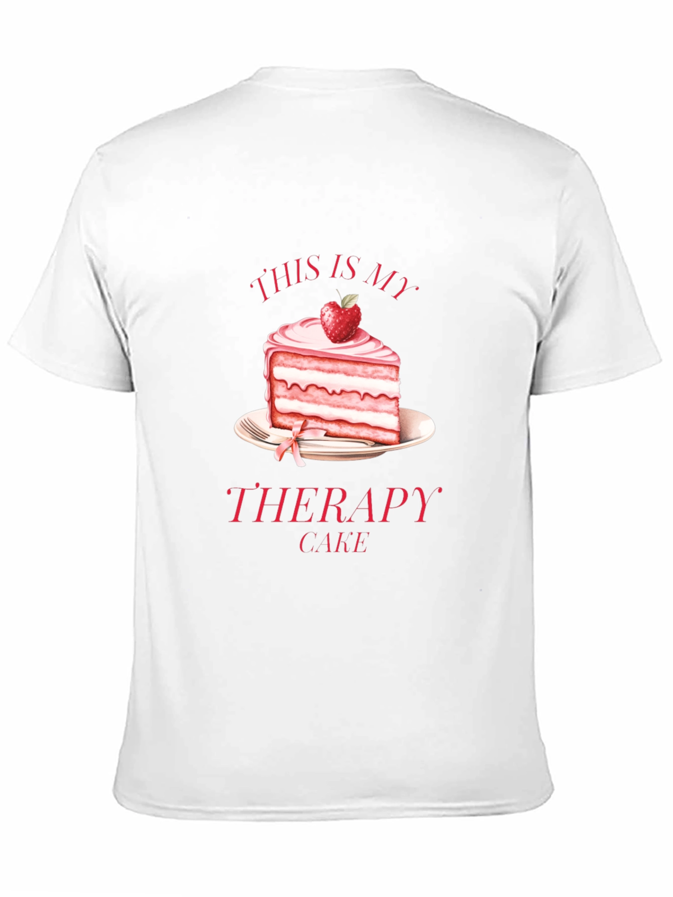 This Is My Therapy Cake Black T-Shirt