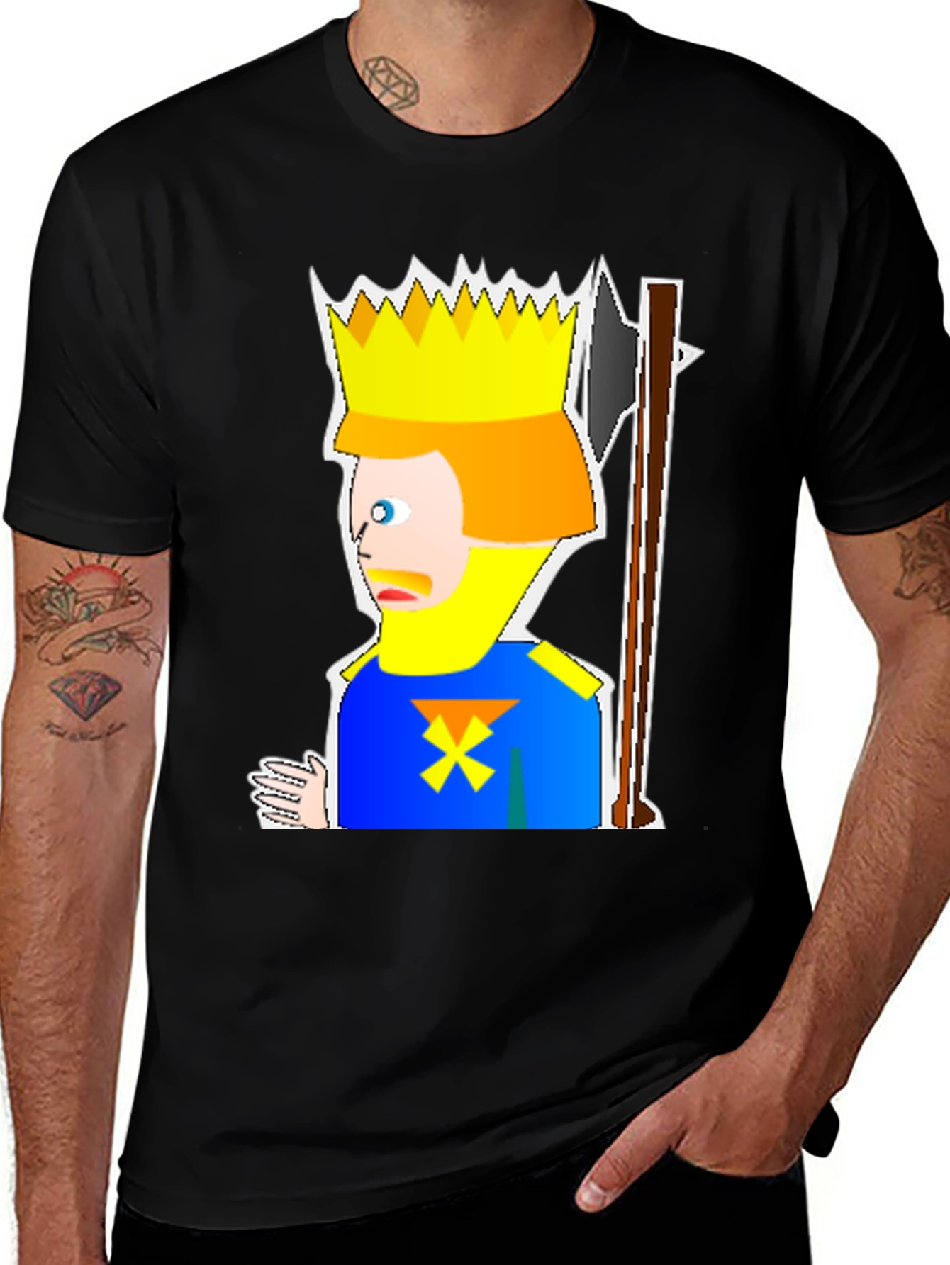 King Graphic Black T-Shirt