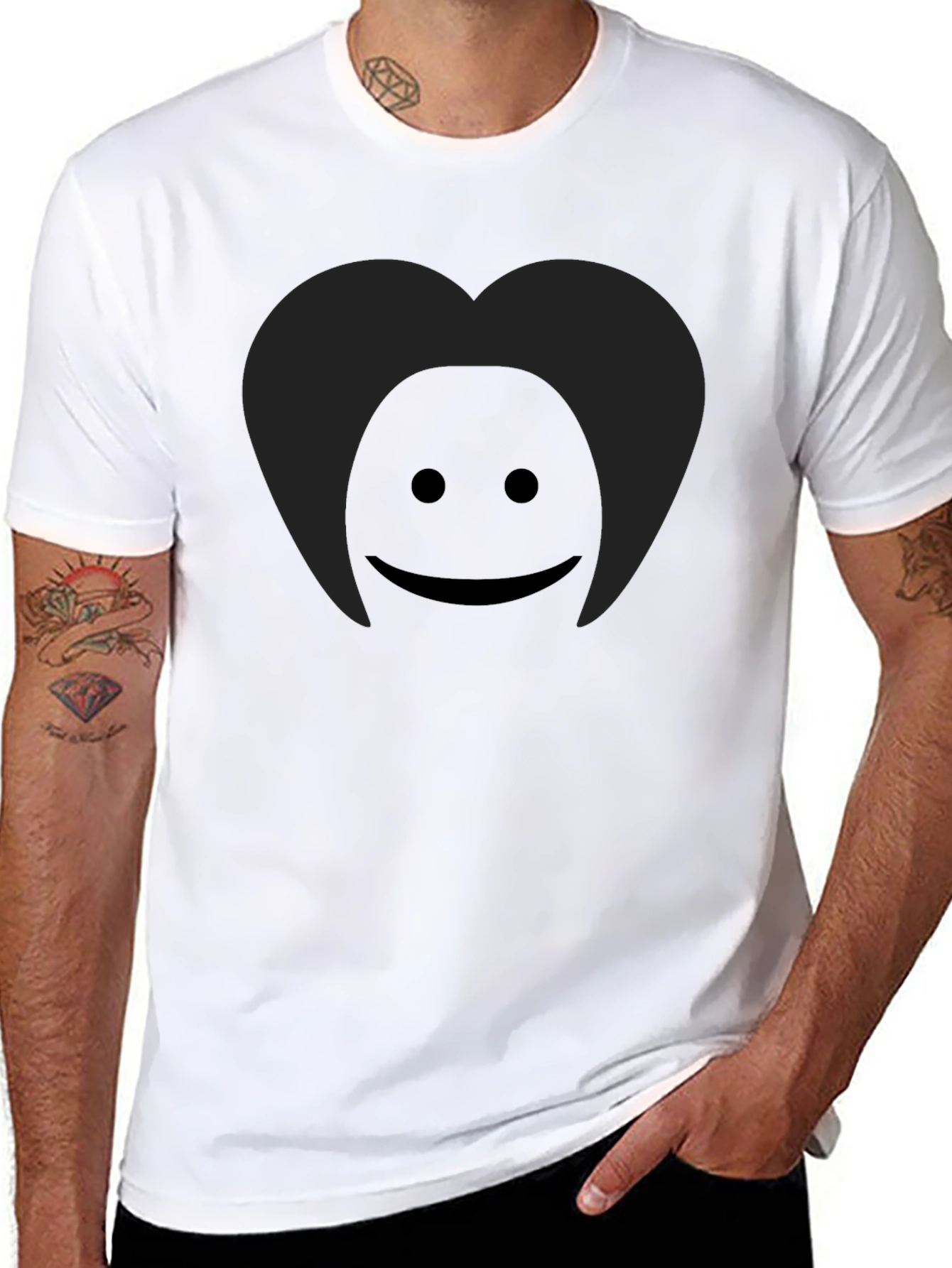 Graphic Tee - Heart Head Design