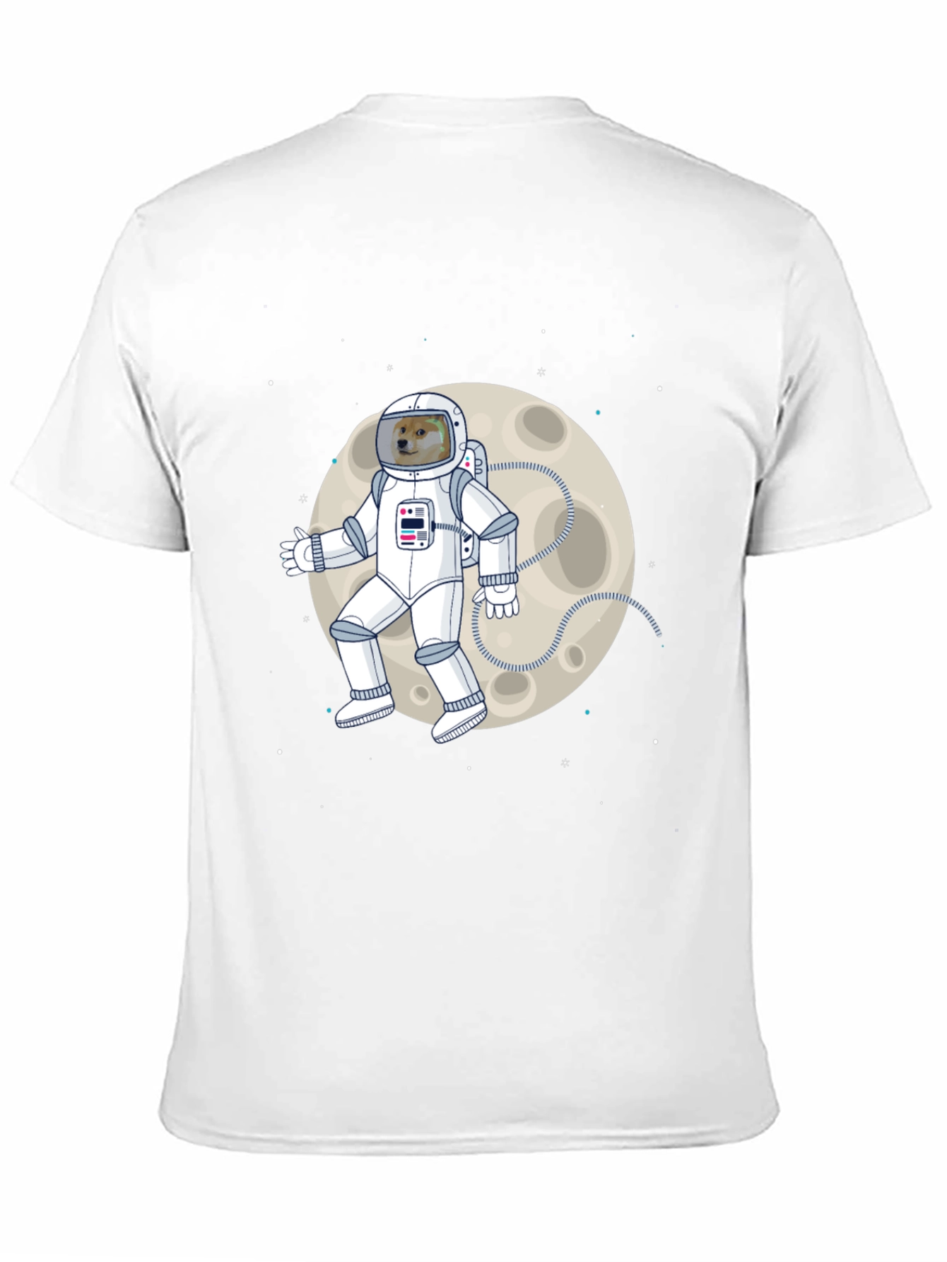 Doge Astronaut Moonwalk T-Shirt - Black