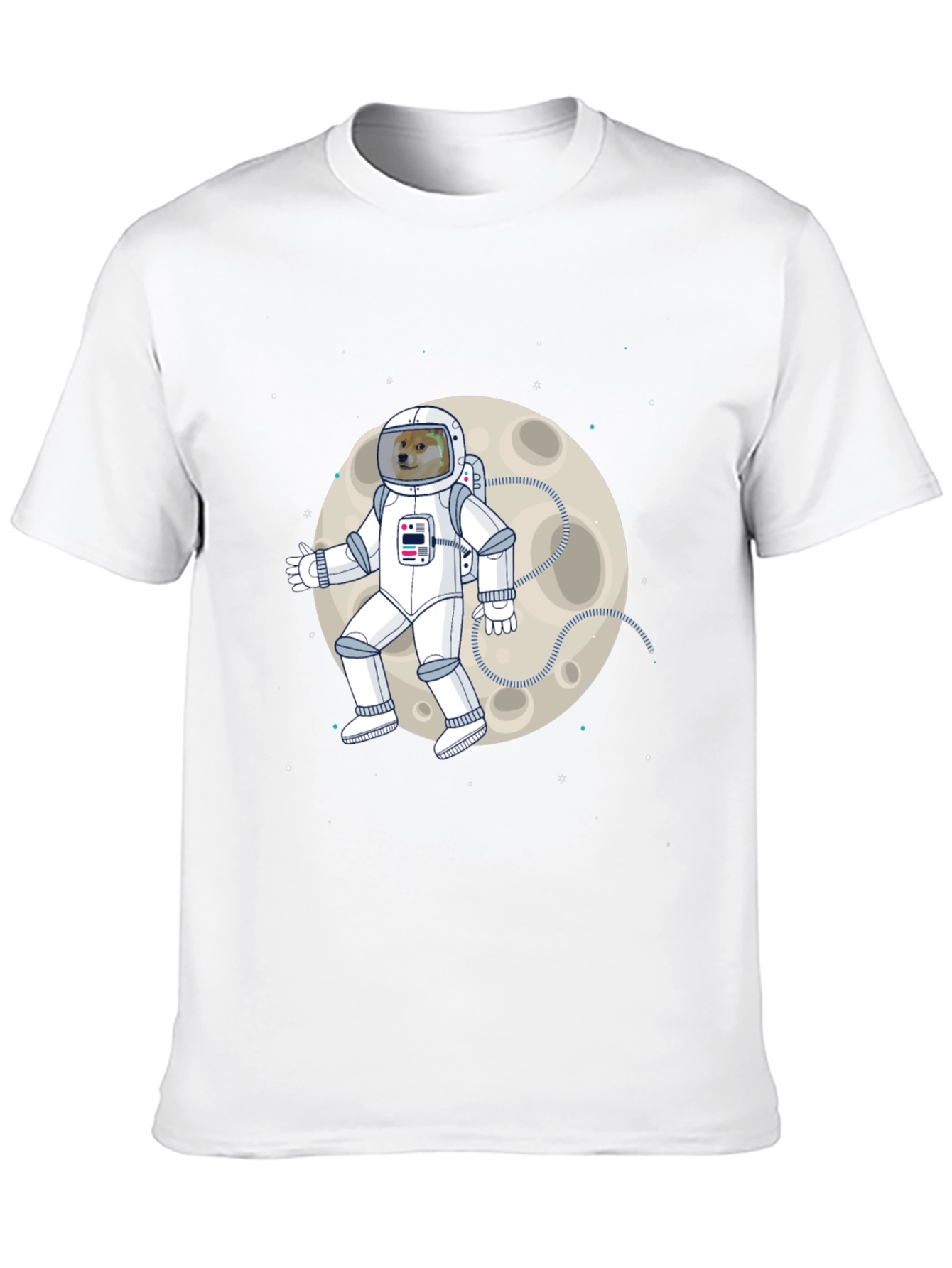 Doge Astronaut Moonwalk T-Shirt - Black