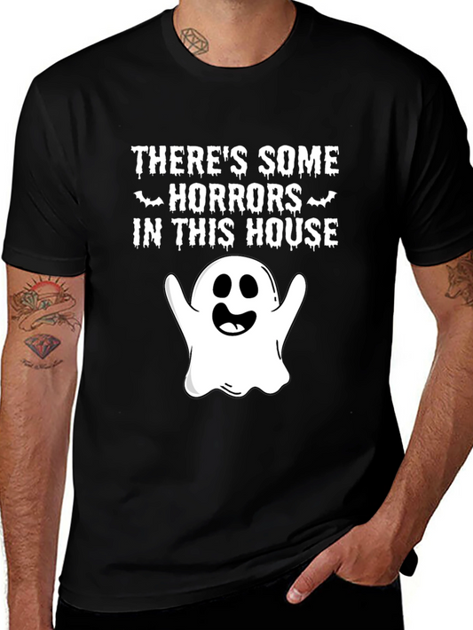 Halloween Ghost Humor T-Shirt - Horrors in This House