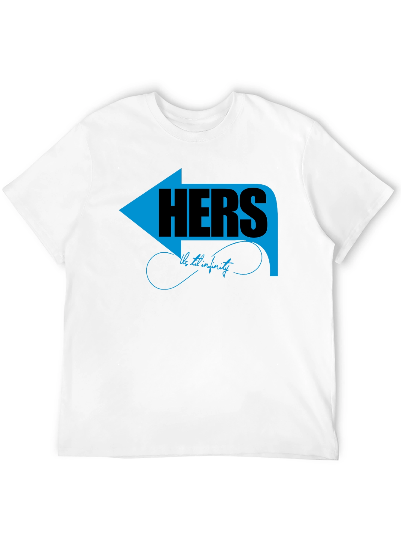 Matching Couple Hers T-Shirt - Arrow Graphic Design
