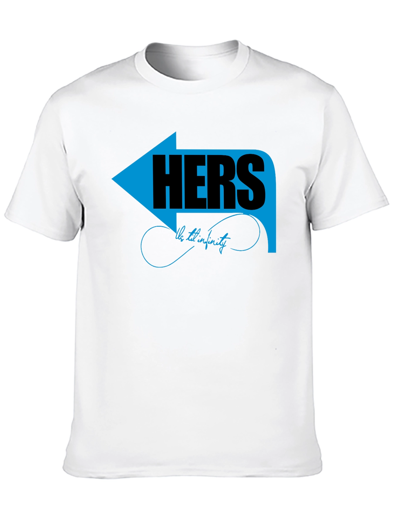 Matching Couple Hers T-Shirt - Arrow Graphic Design