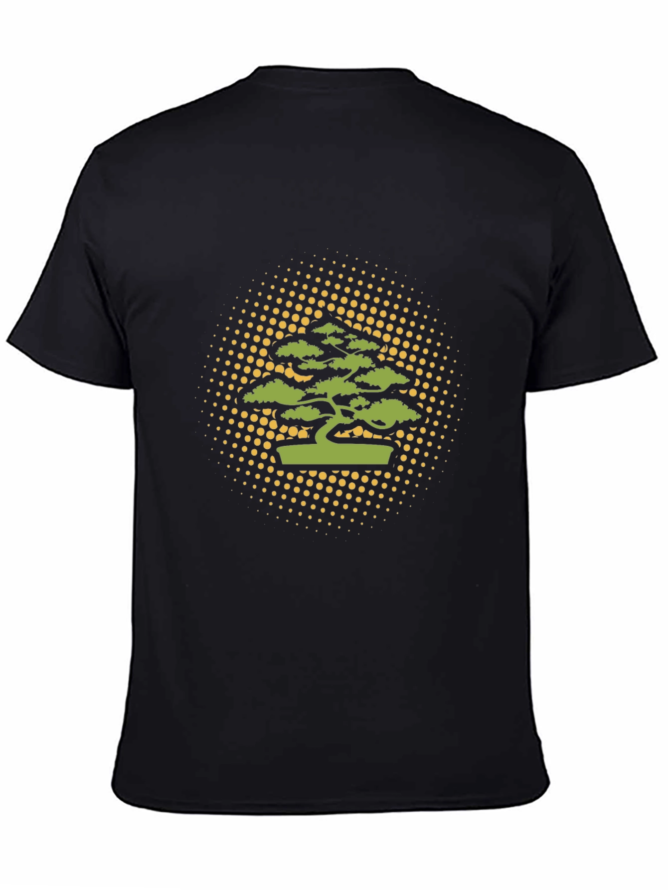 Bonsai Tree Graphic Tee - Stylish Mens Black T-Shirt