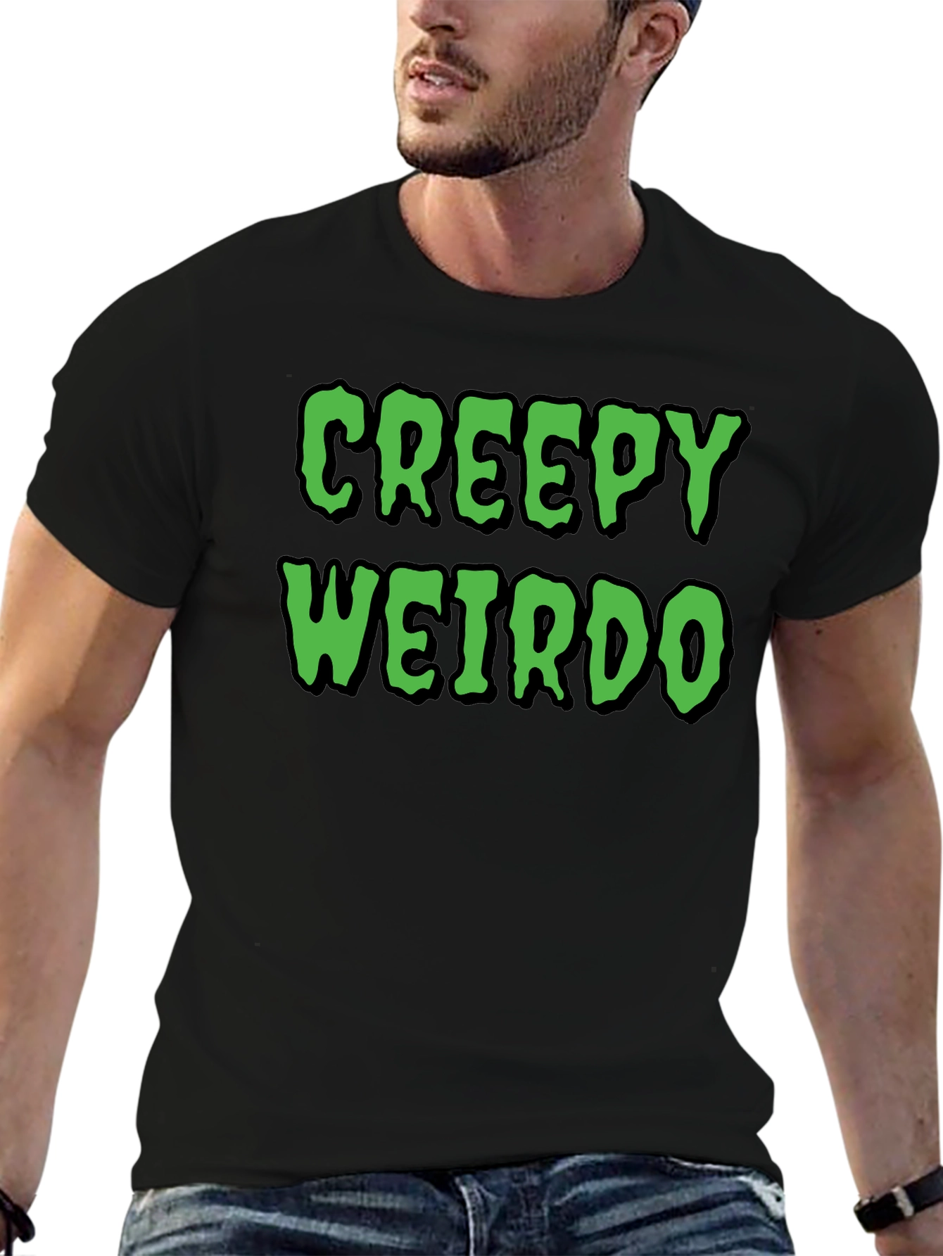 Creepy Weirdo T-Shirt - Halloween Party Tee