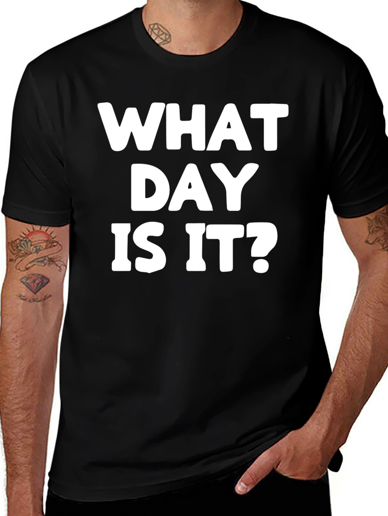What Day Is It? Graphic Tee - Black