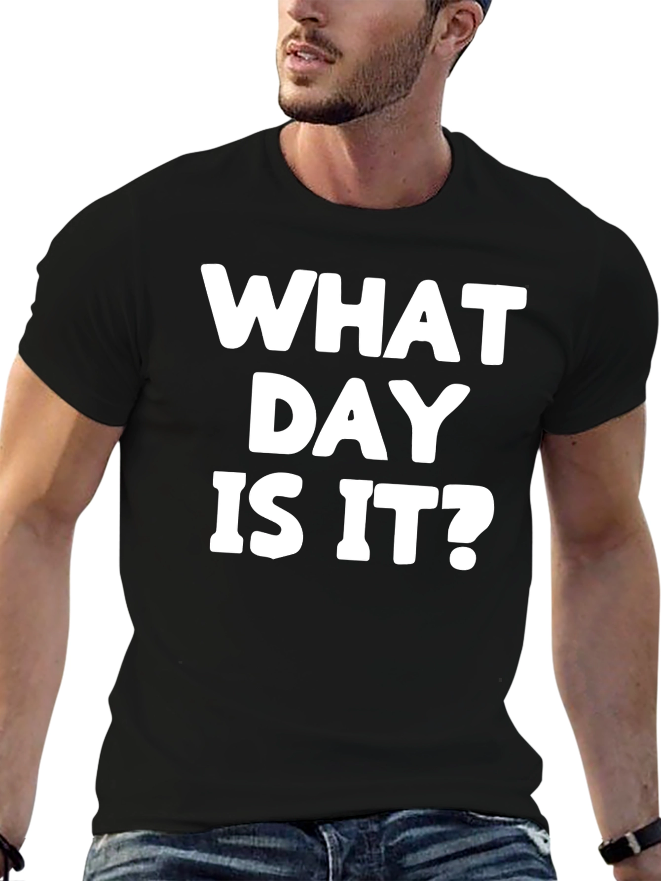 What Day Is It? Graphic Tee - Black