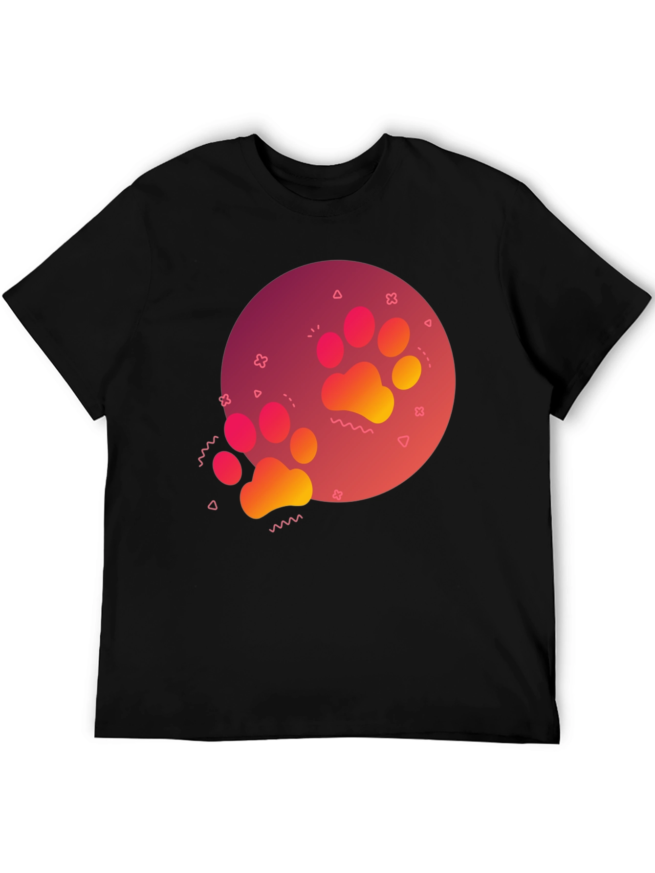 Paw Print Graphic Tee - Casual Style