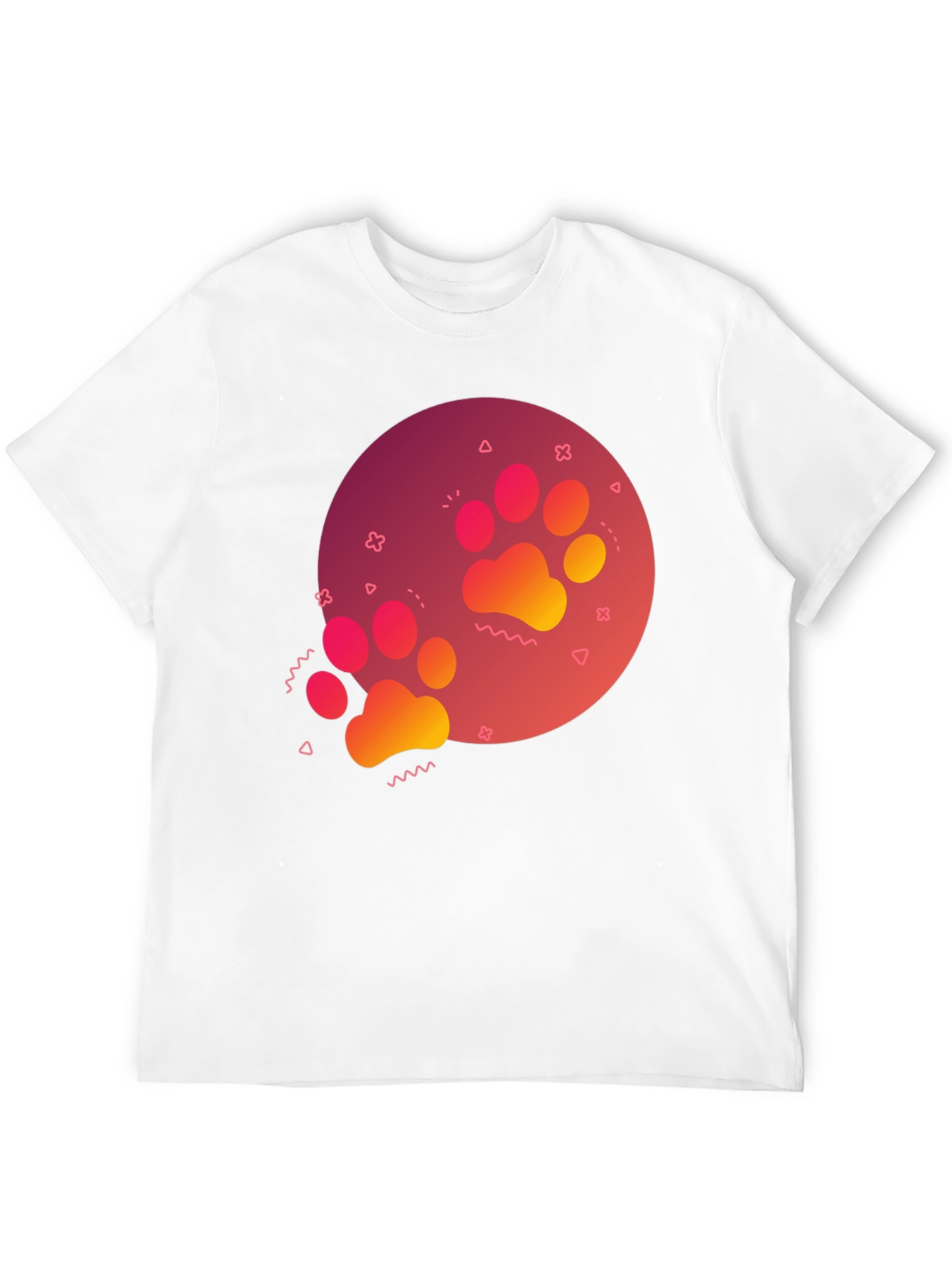 Paw Print Graphic Tee - Casual Style