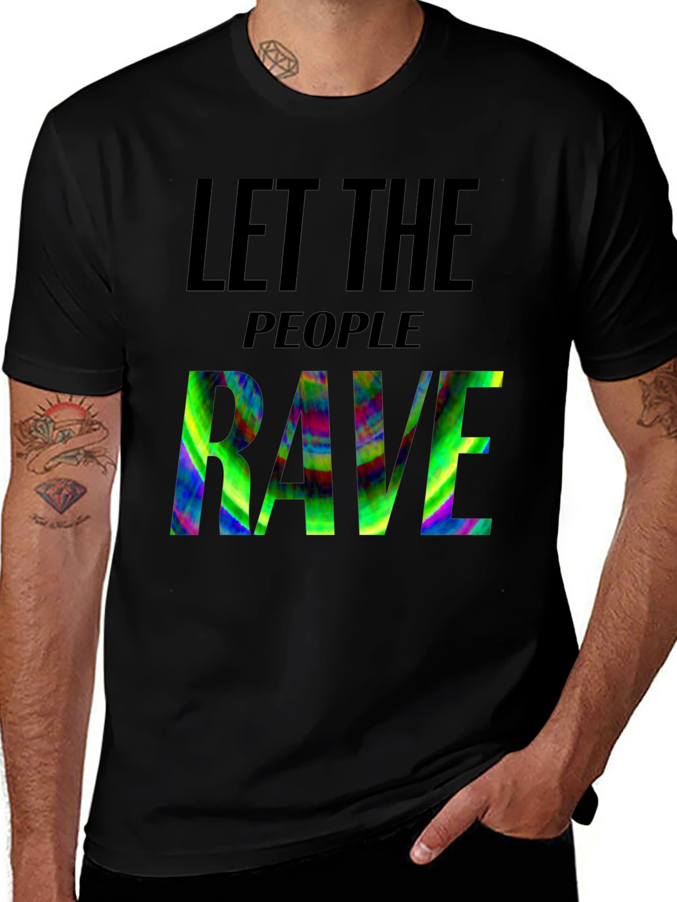 Let the People Rave T-Shirt: Vibrant Graphic Tee