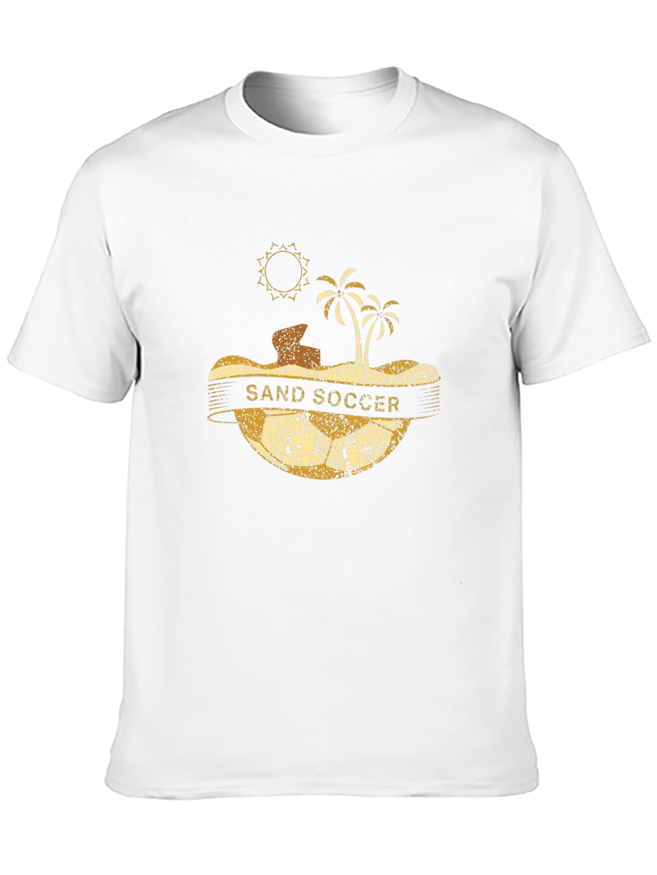 Sand Soccer Graphic Tee - Beach Vibes T-Shirt