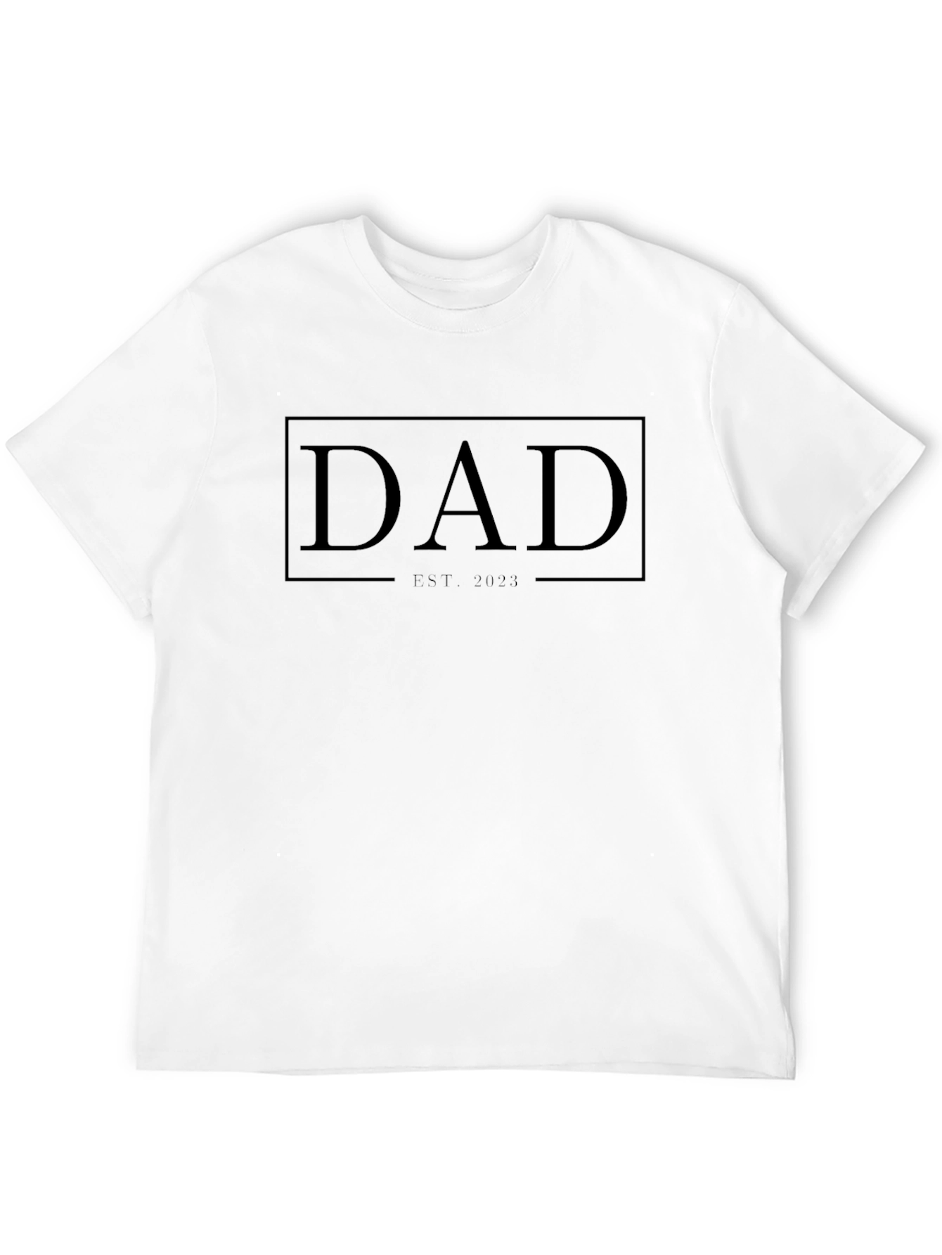 Dad Est. 2024 Black T-Shirt
