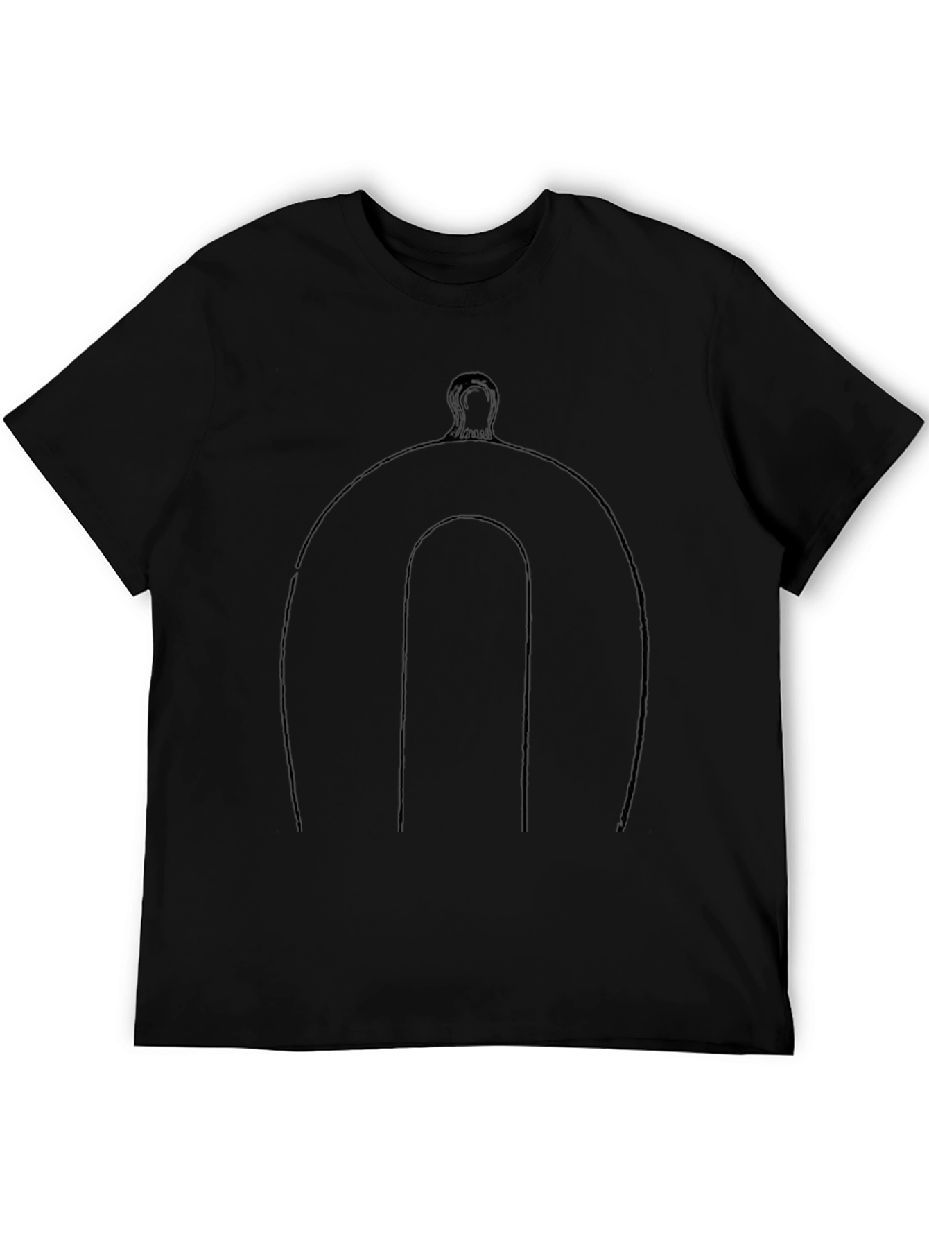 Modern Black T-Shirt - Abstract Design