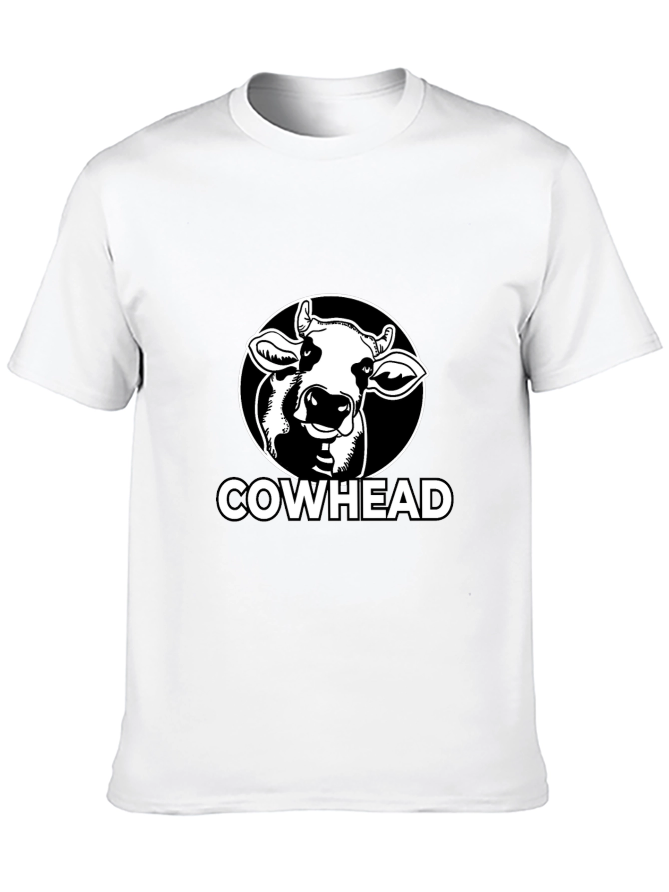 Cowhead Graphic Tee - Black Cotton T-Shirt