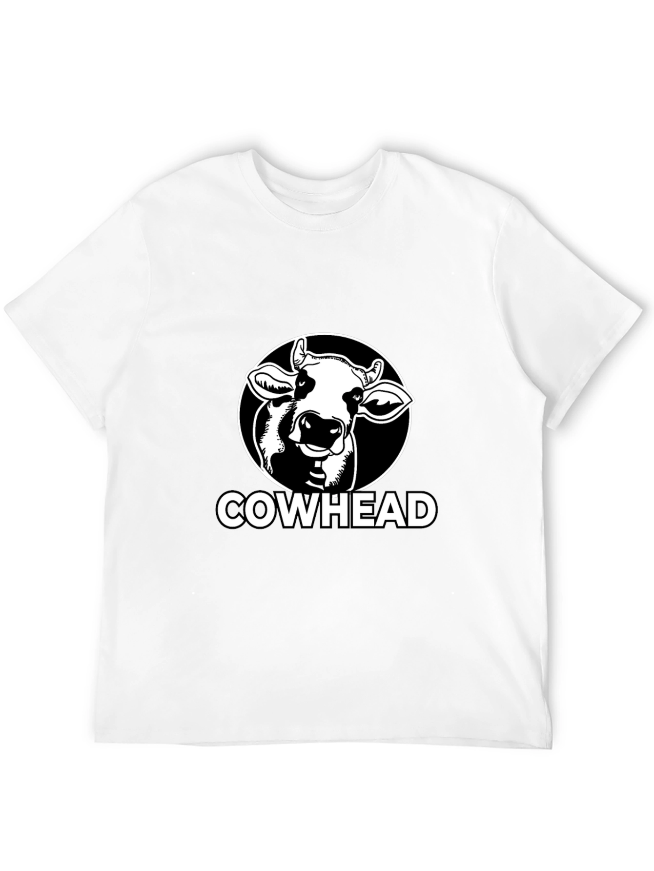 Cowhead Graphic Tee - Black Cotton T-Shirt