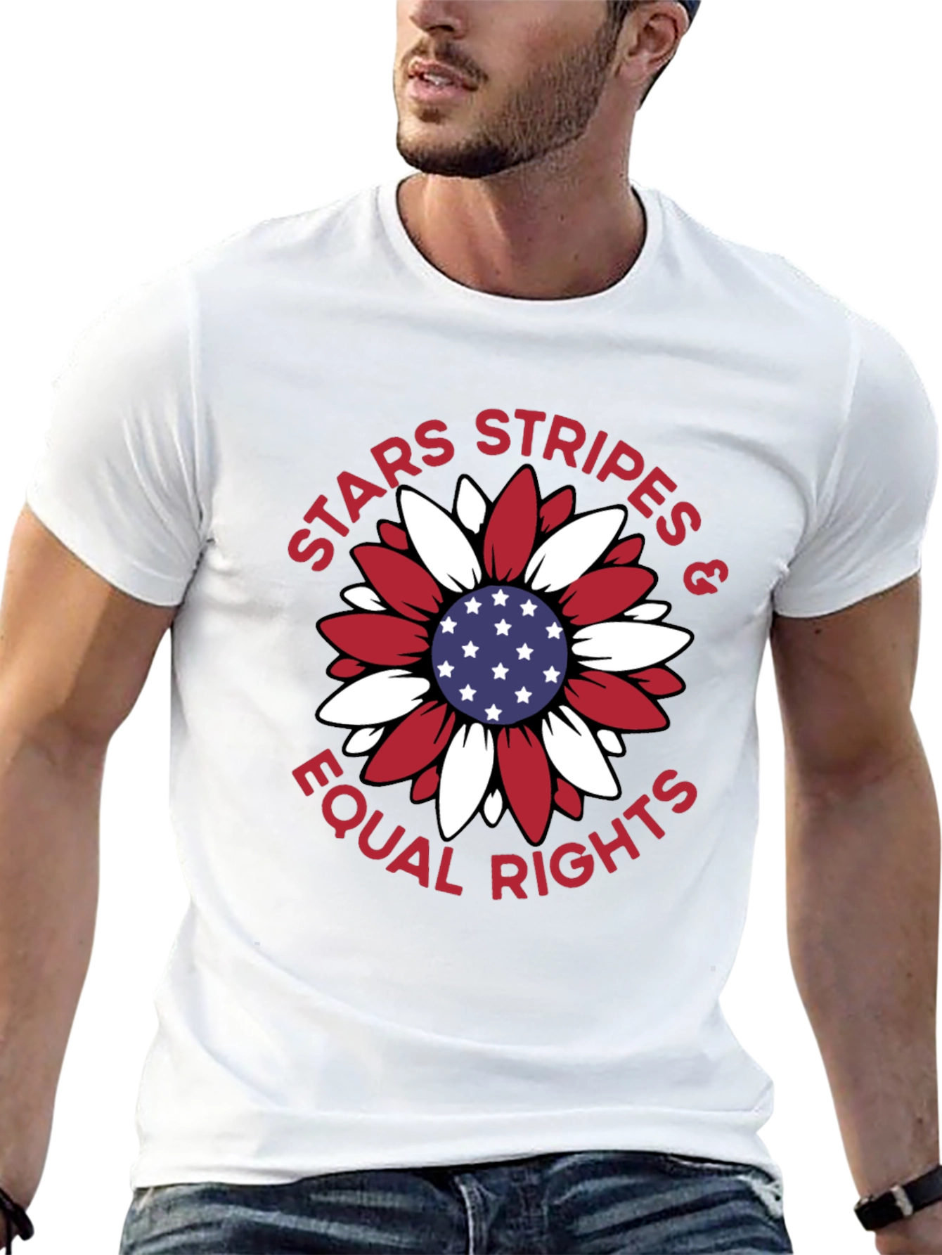 Stars Stripes & Equal Rights Patriotic T-Shirt