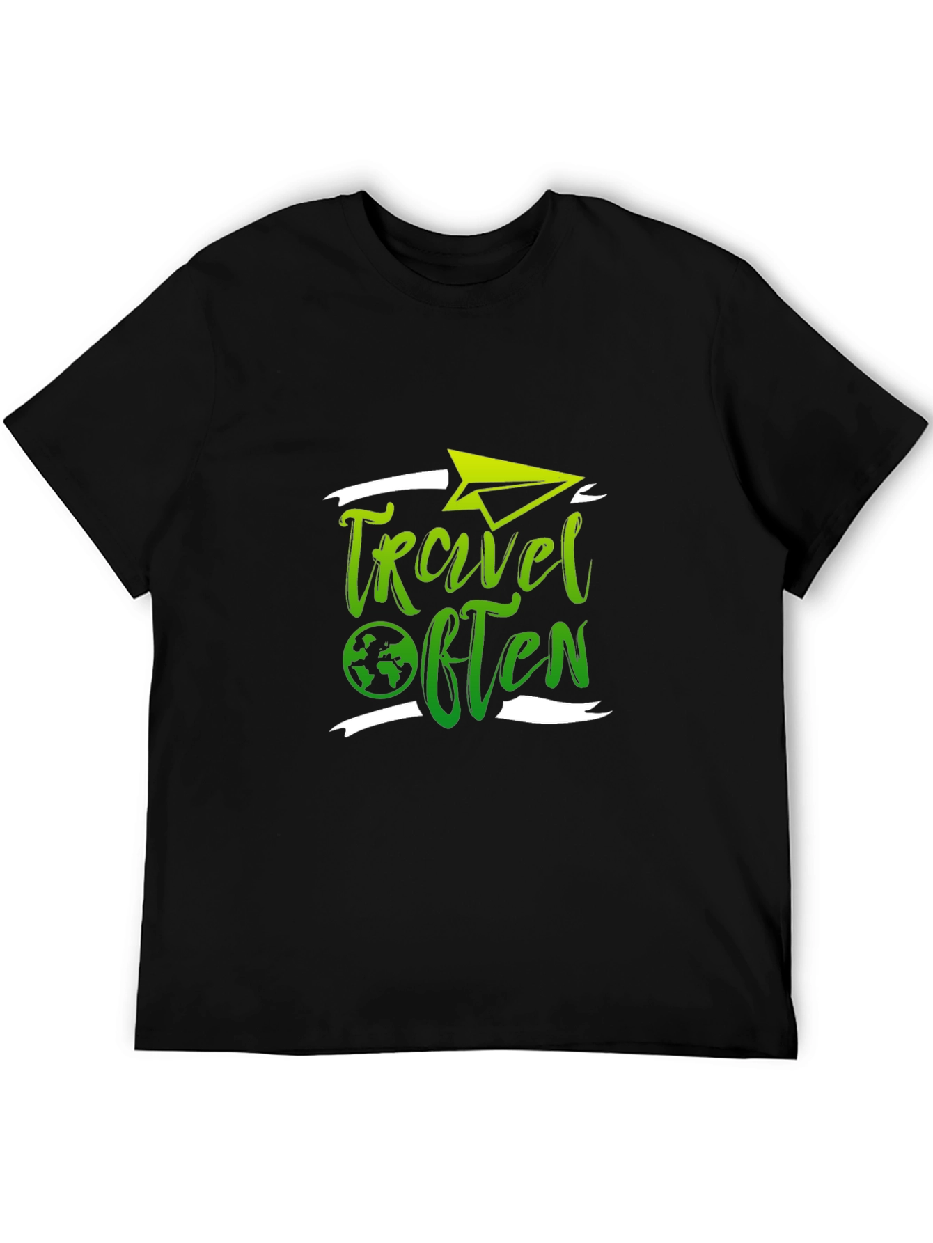 Travel Often Black T-Shirt