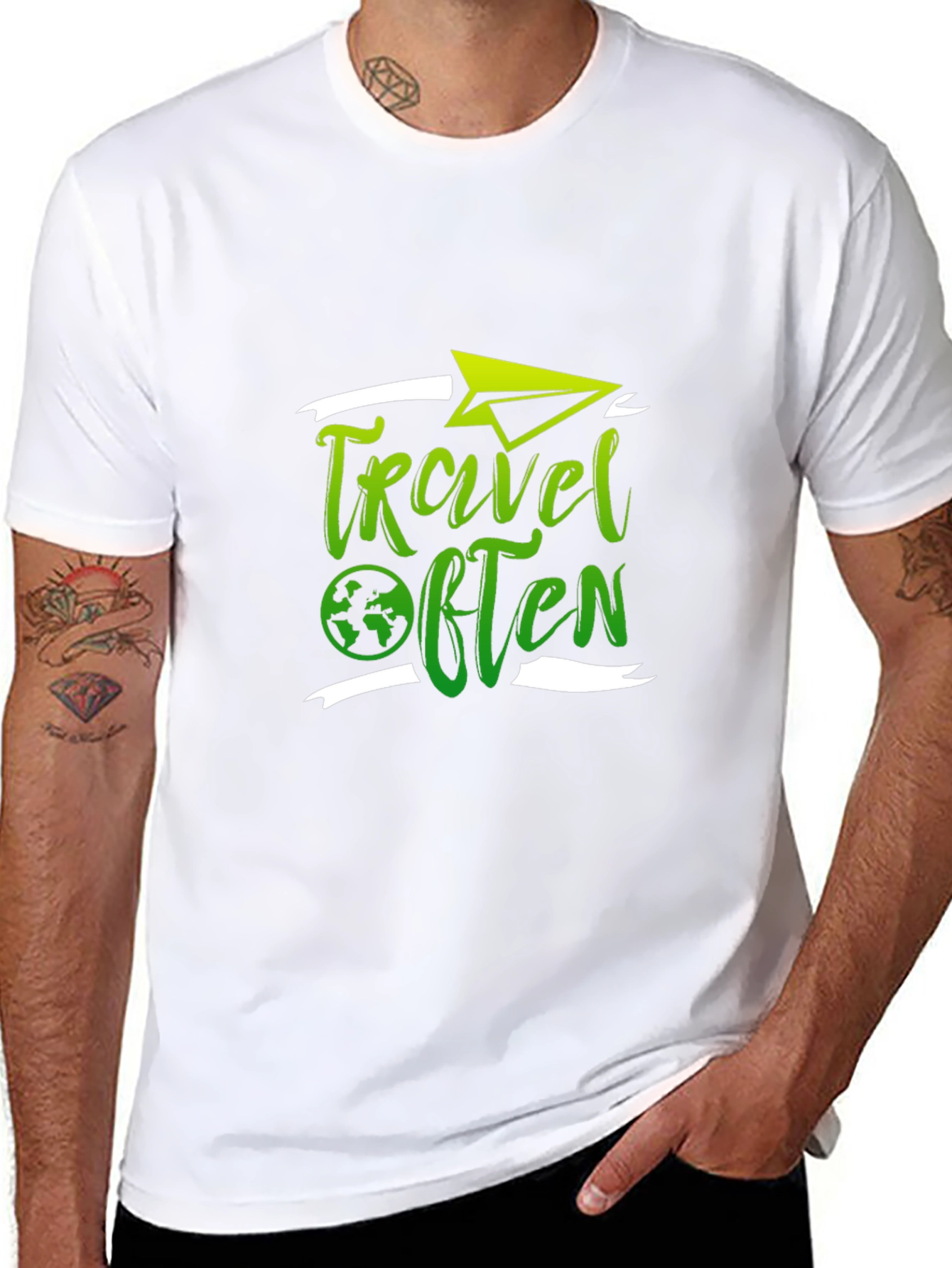 Travel Often Black T-Shirt