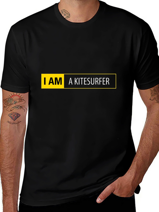 I AM a Kitesurfer Black T-Shirt