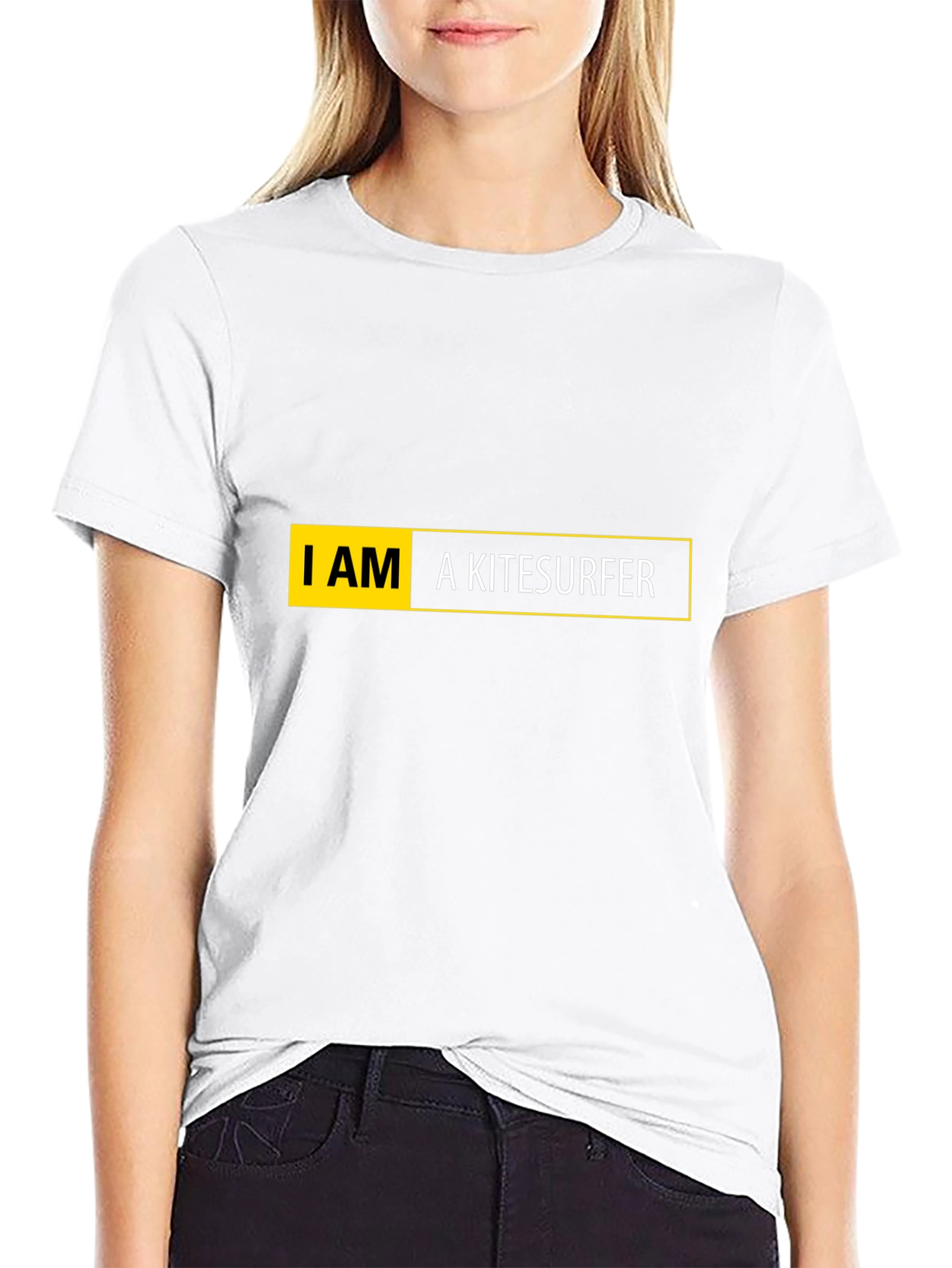I AM a Kitesurfer Black T-Shirt