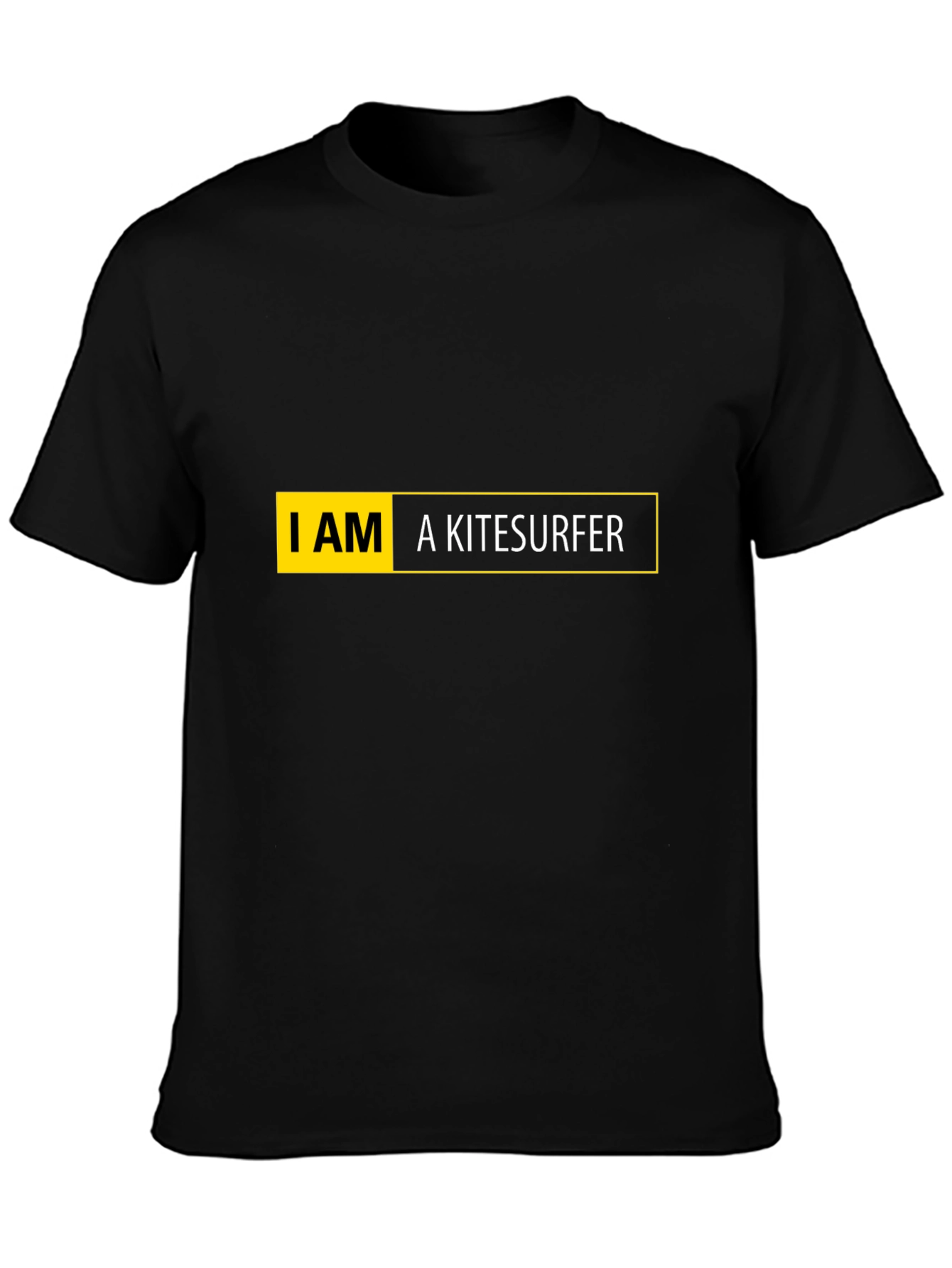 I AM a Kitesurfer Black T-Shirt