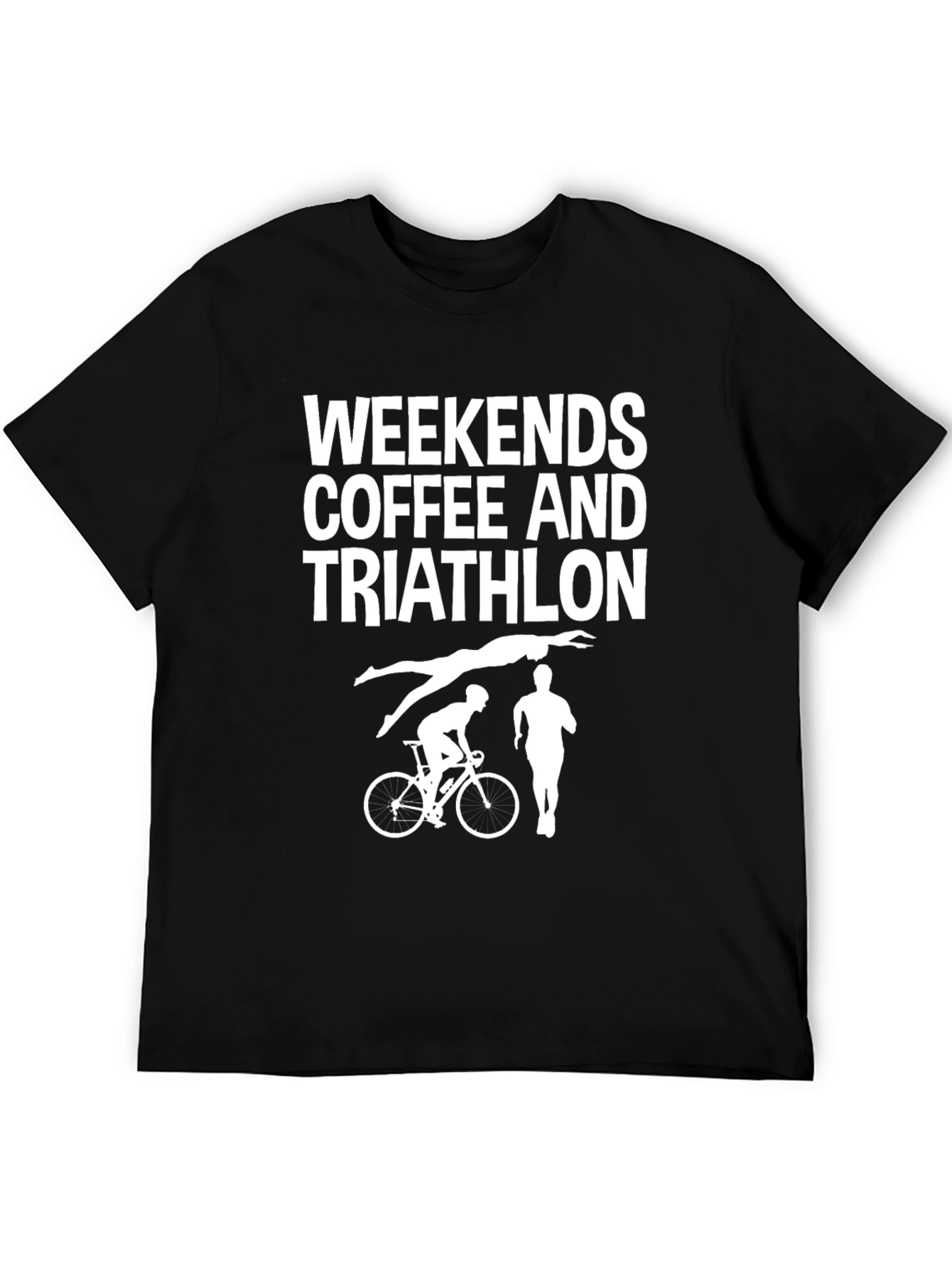 Weekends Coffee and Triathlon Graphic Tee