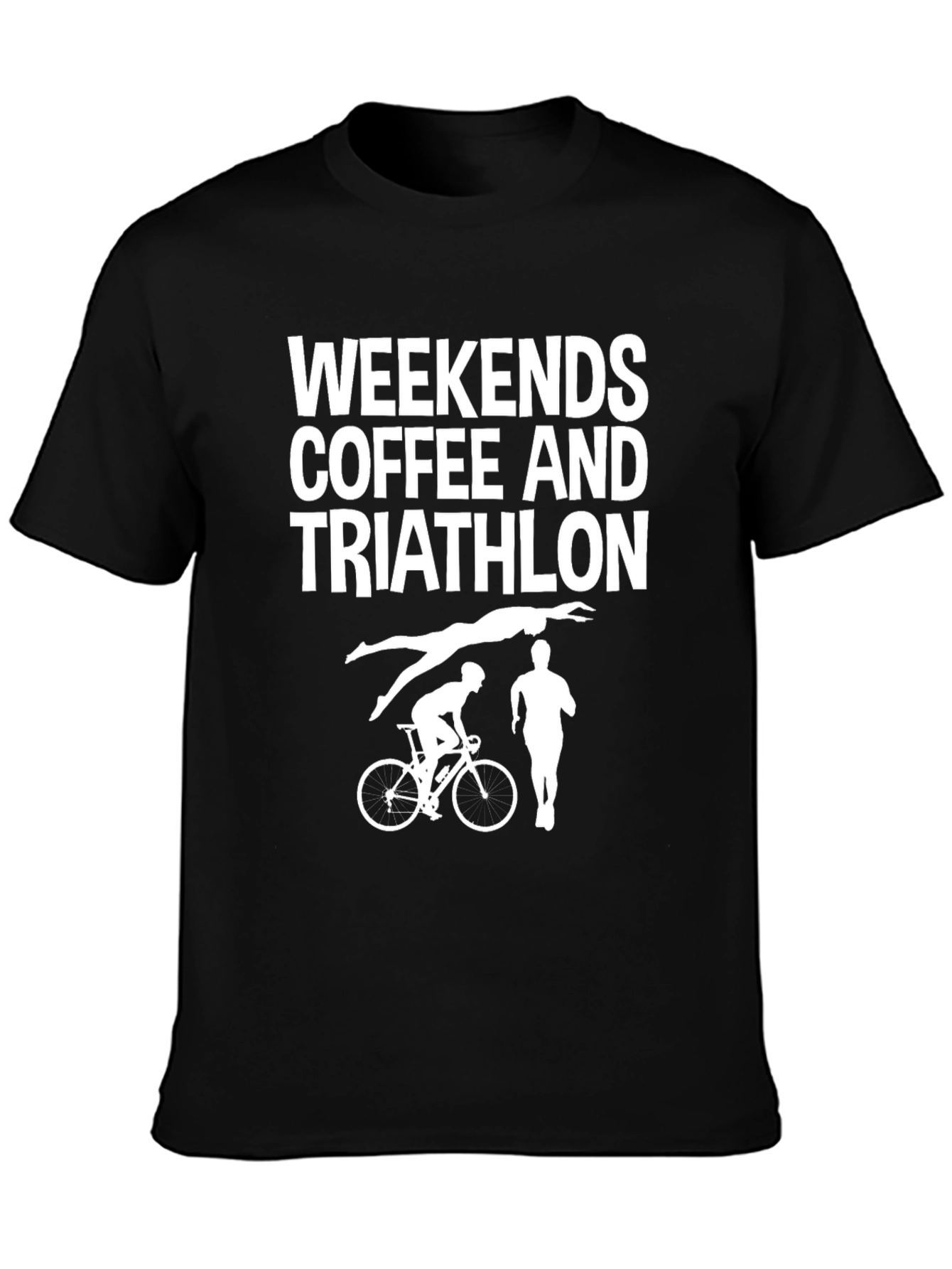 Weekends Coffee and Triathlon Graphic Tee