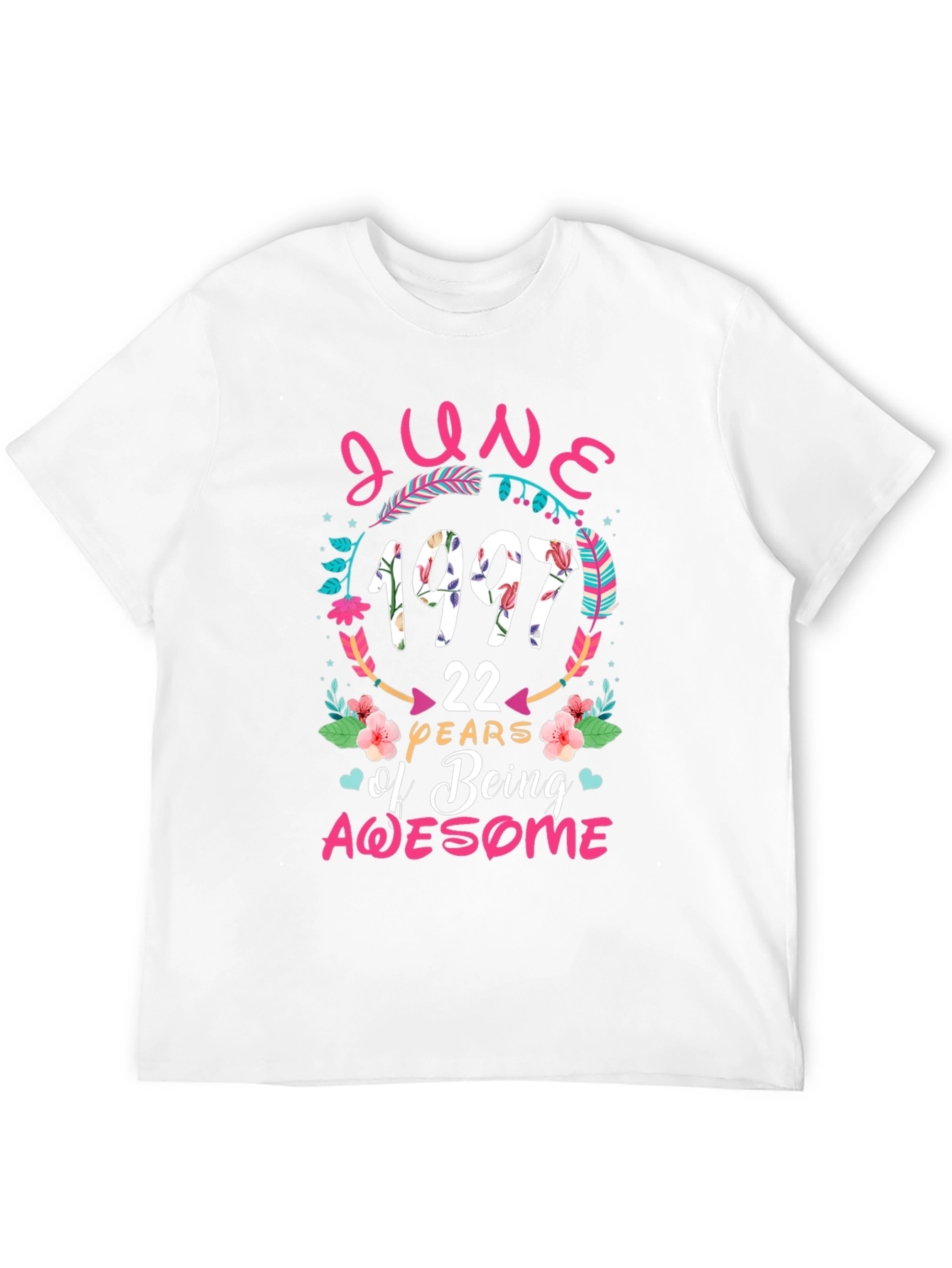 June 1997 Birthday T-Shirt - 22 Years Awesome!