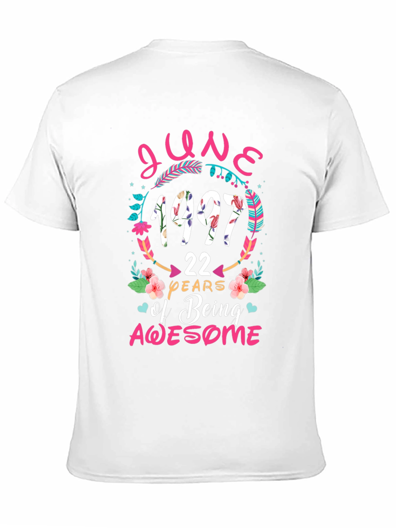 June 1997 Birthday T-Shirt - 22 Years Awesome!