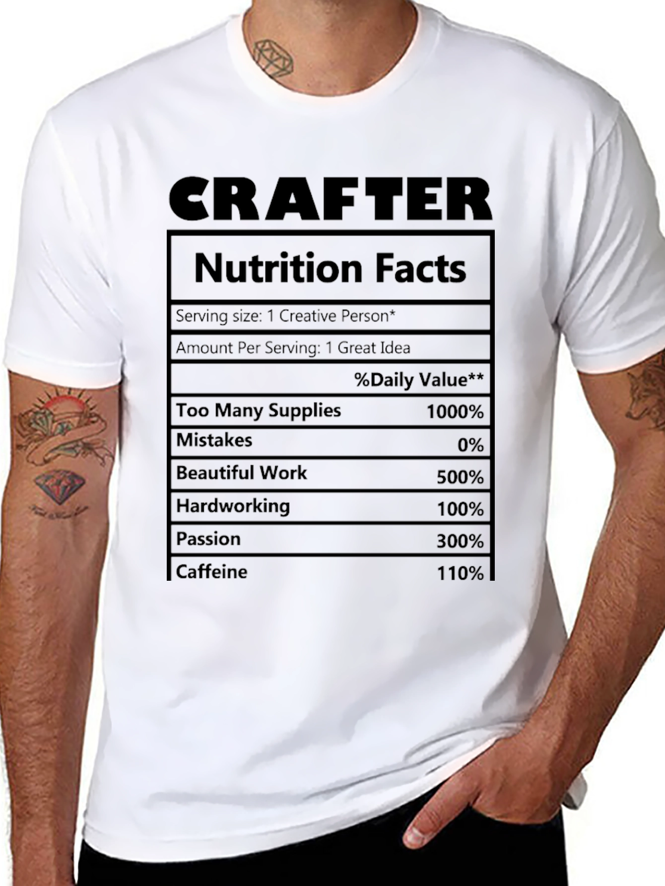 Crafter Nutrition Facts T-Shirt