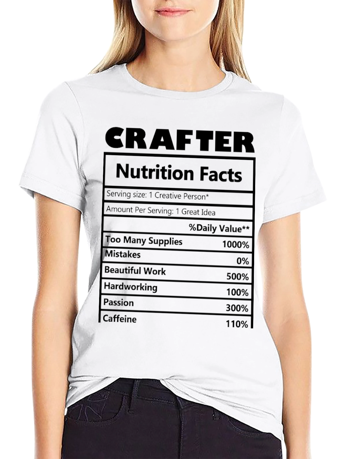 Crafter Nutrition Facts T-Shirt