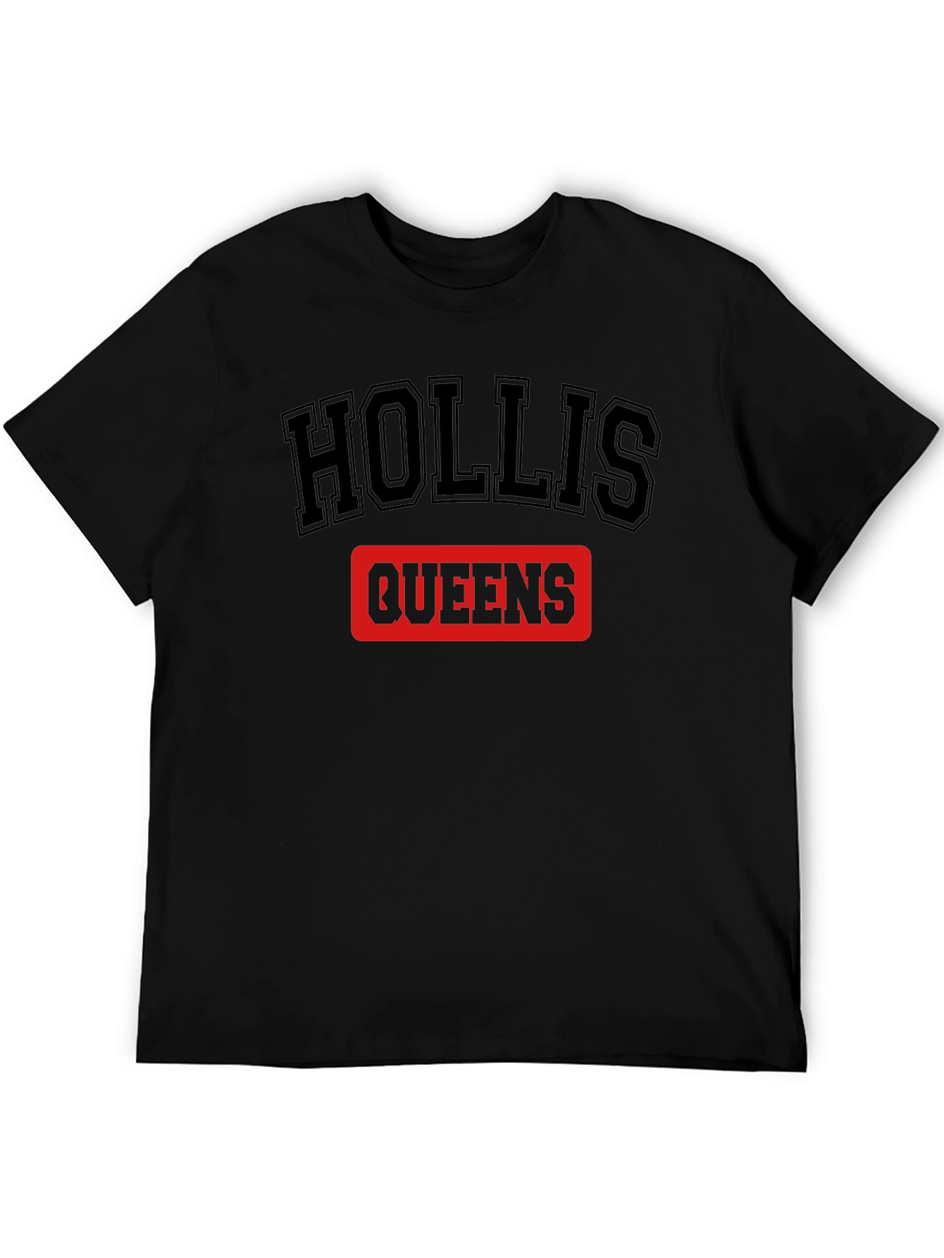 Hollis Queens Black Graphic T-Shirt