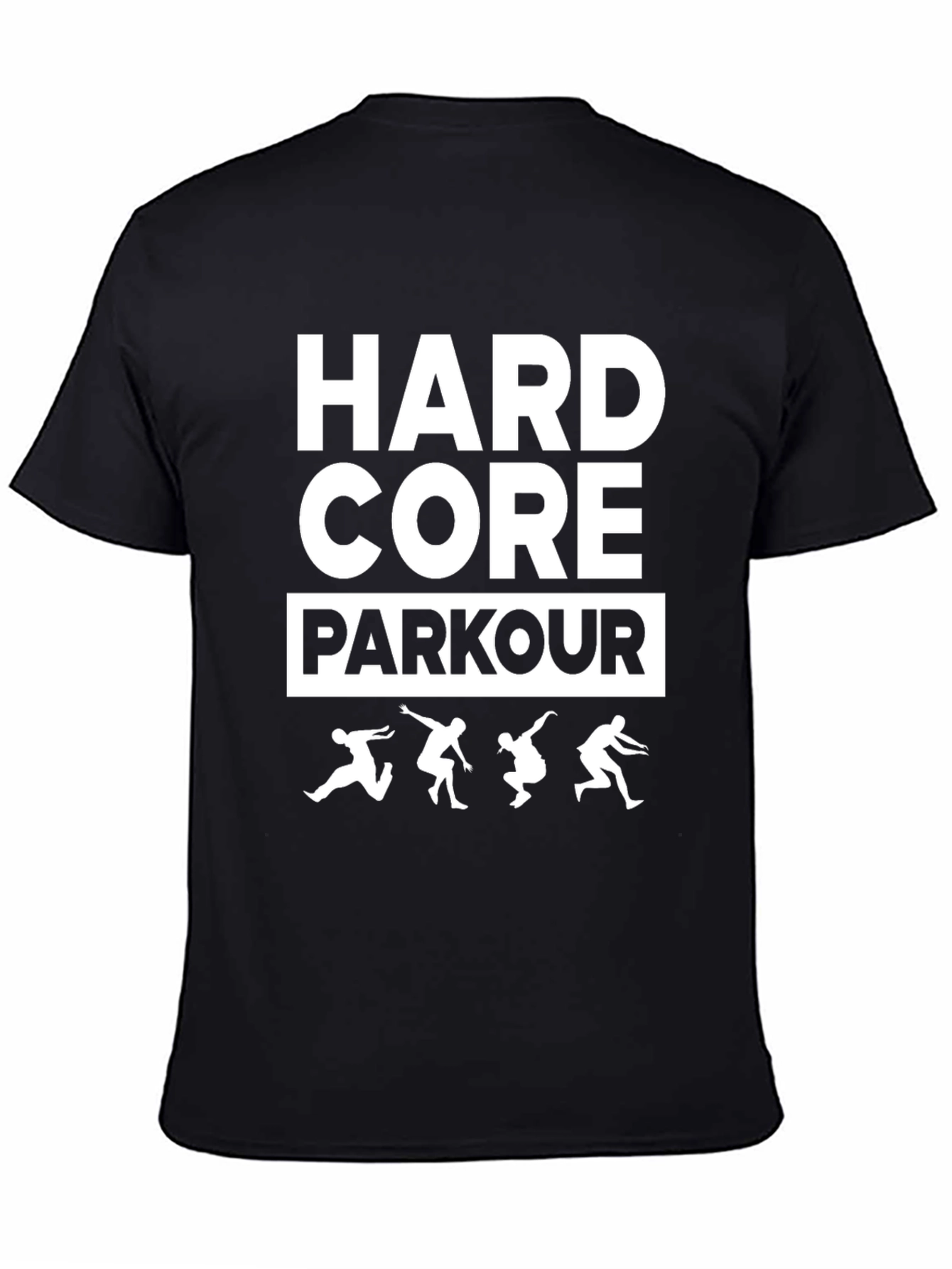 Hardcore Parkour Black Graphic T-Shirt