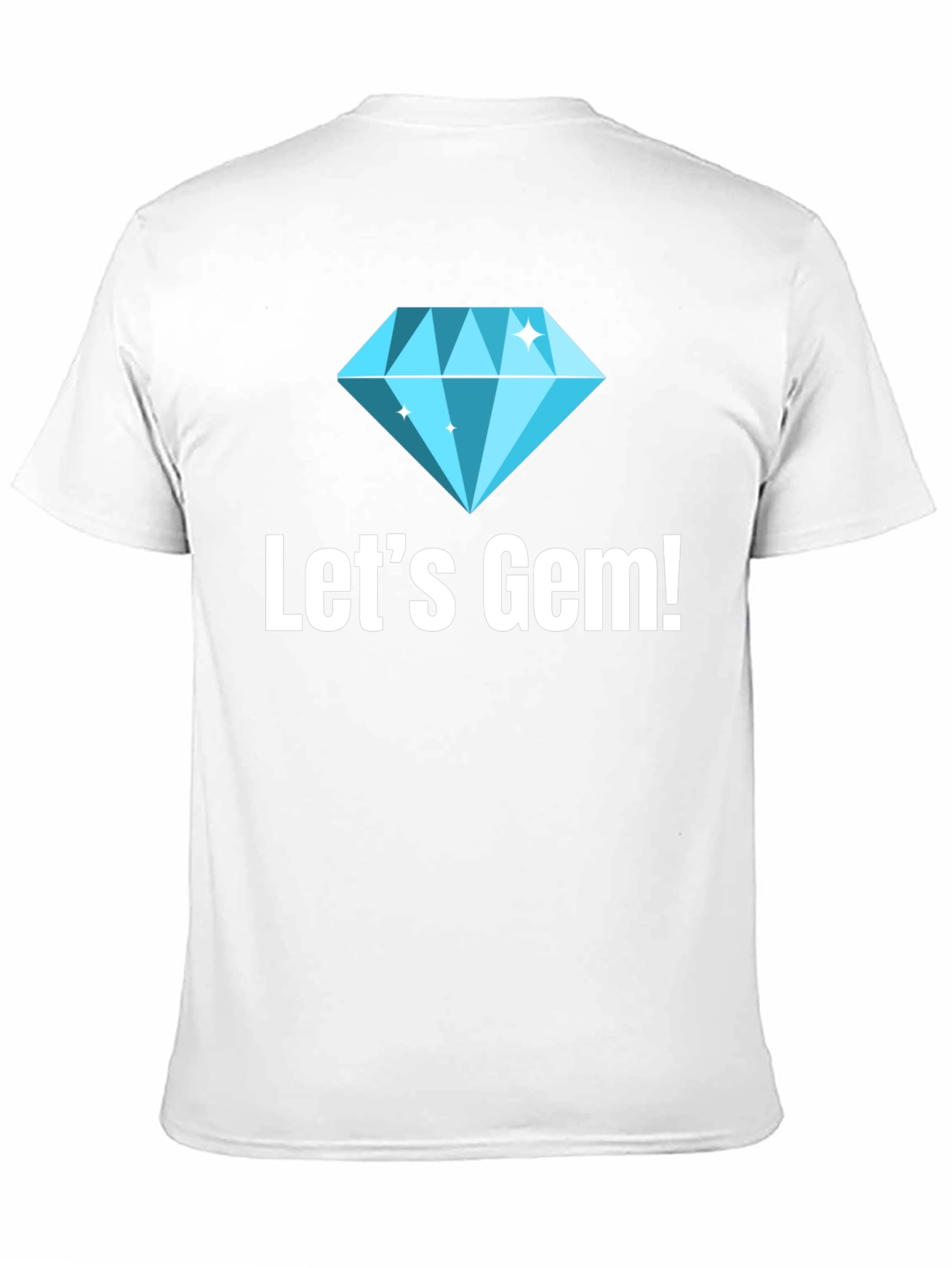 Lets Gem! Graphic Tee - Stylish Diamond Design