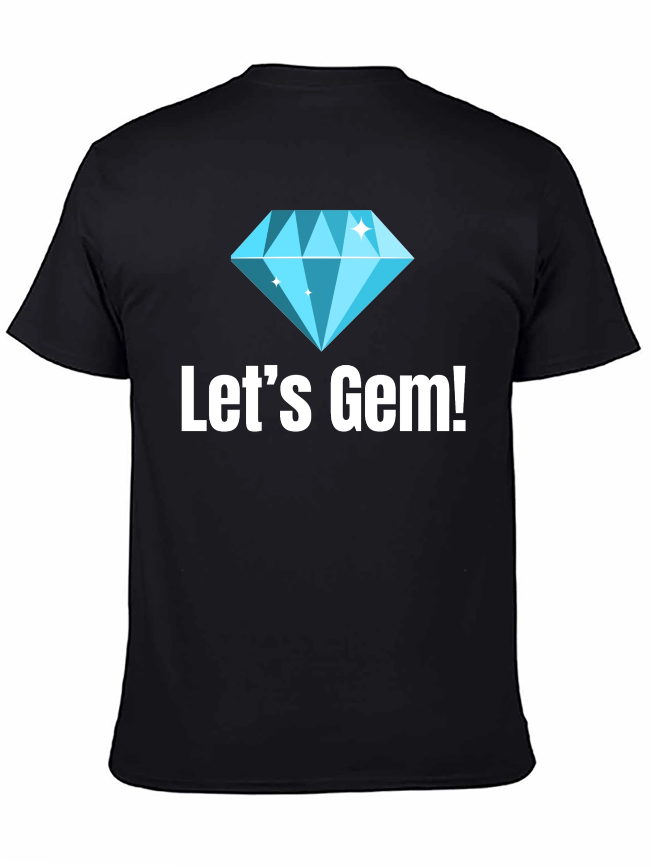 Lets Gem! Graphic Tee - Stylish Diamond Design
