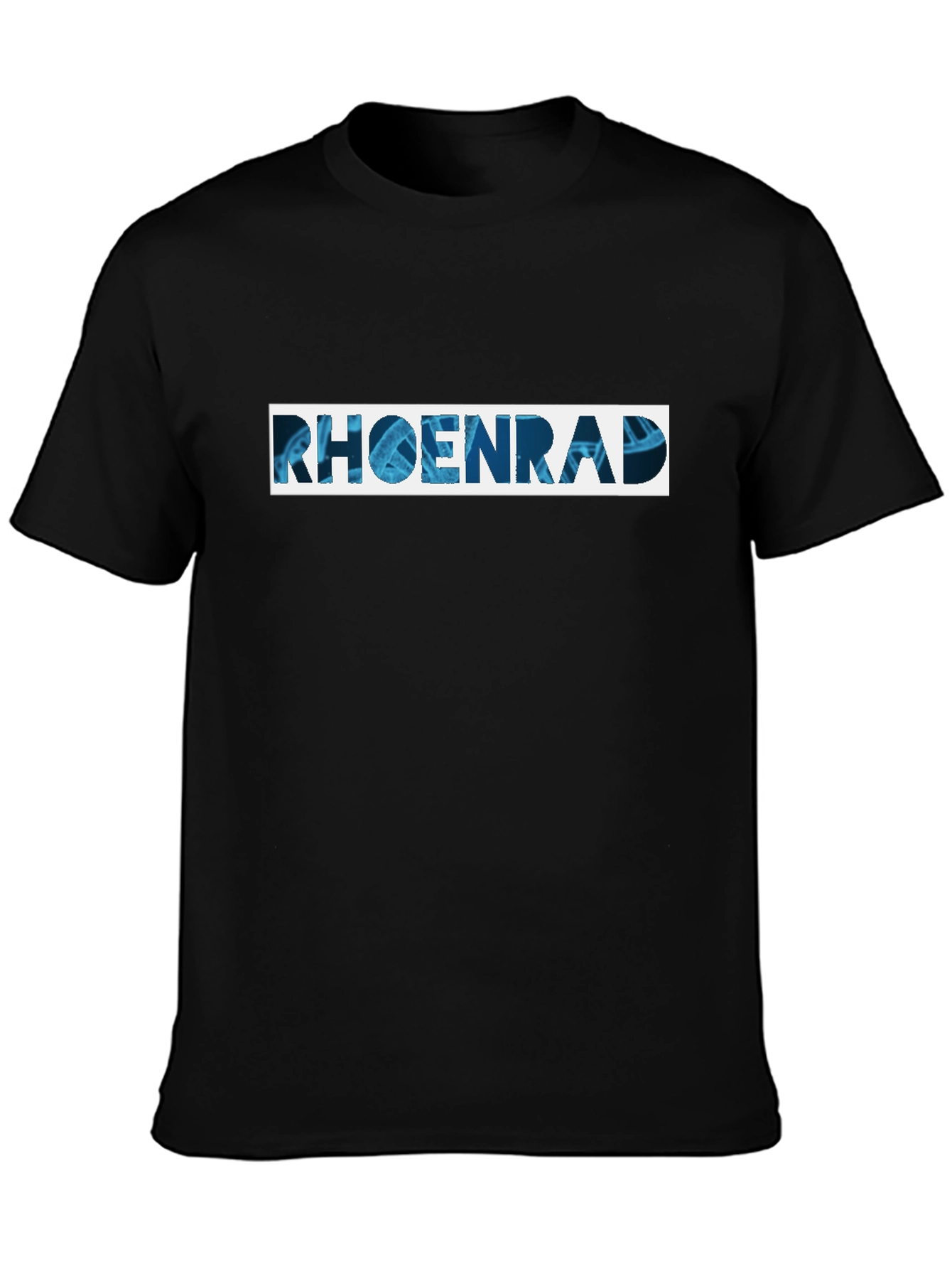 Rhoenrad Graphic Tee - Black Cotton Blend Shirt