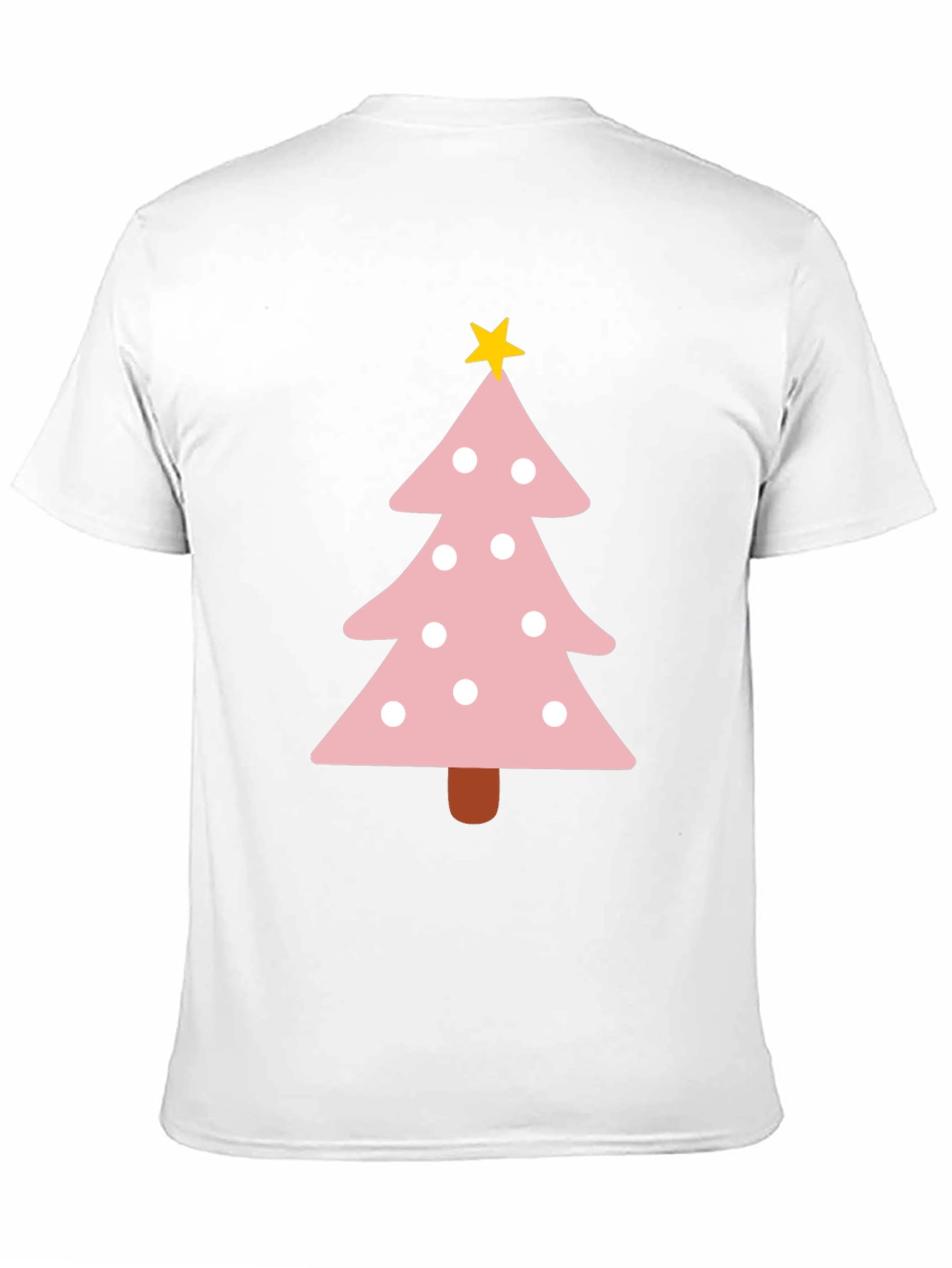Festive Pink Christmas Tree T-Shirt
