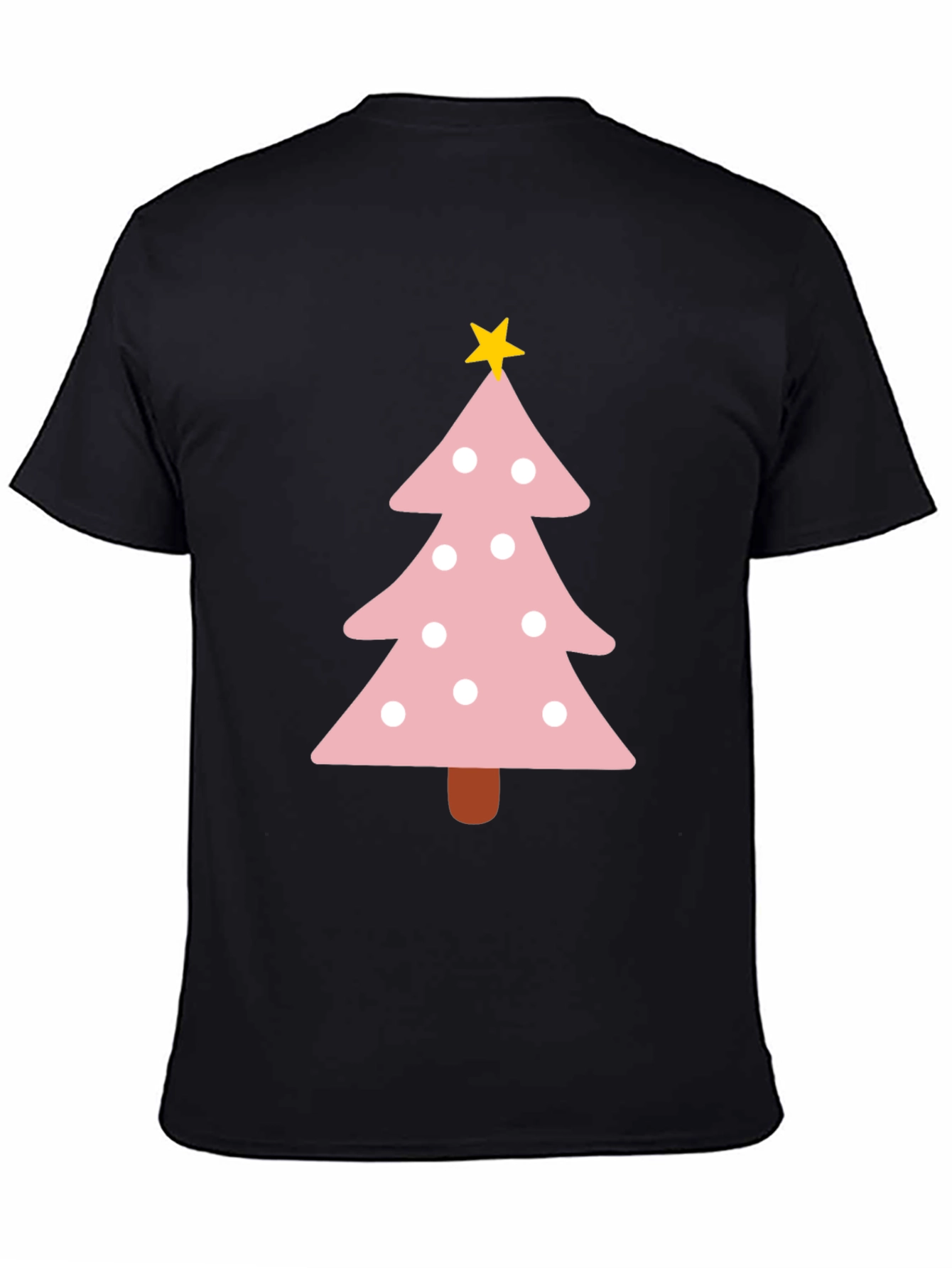 Festive Pink Christmas Tree T-Shirt