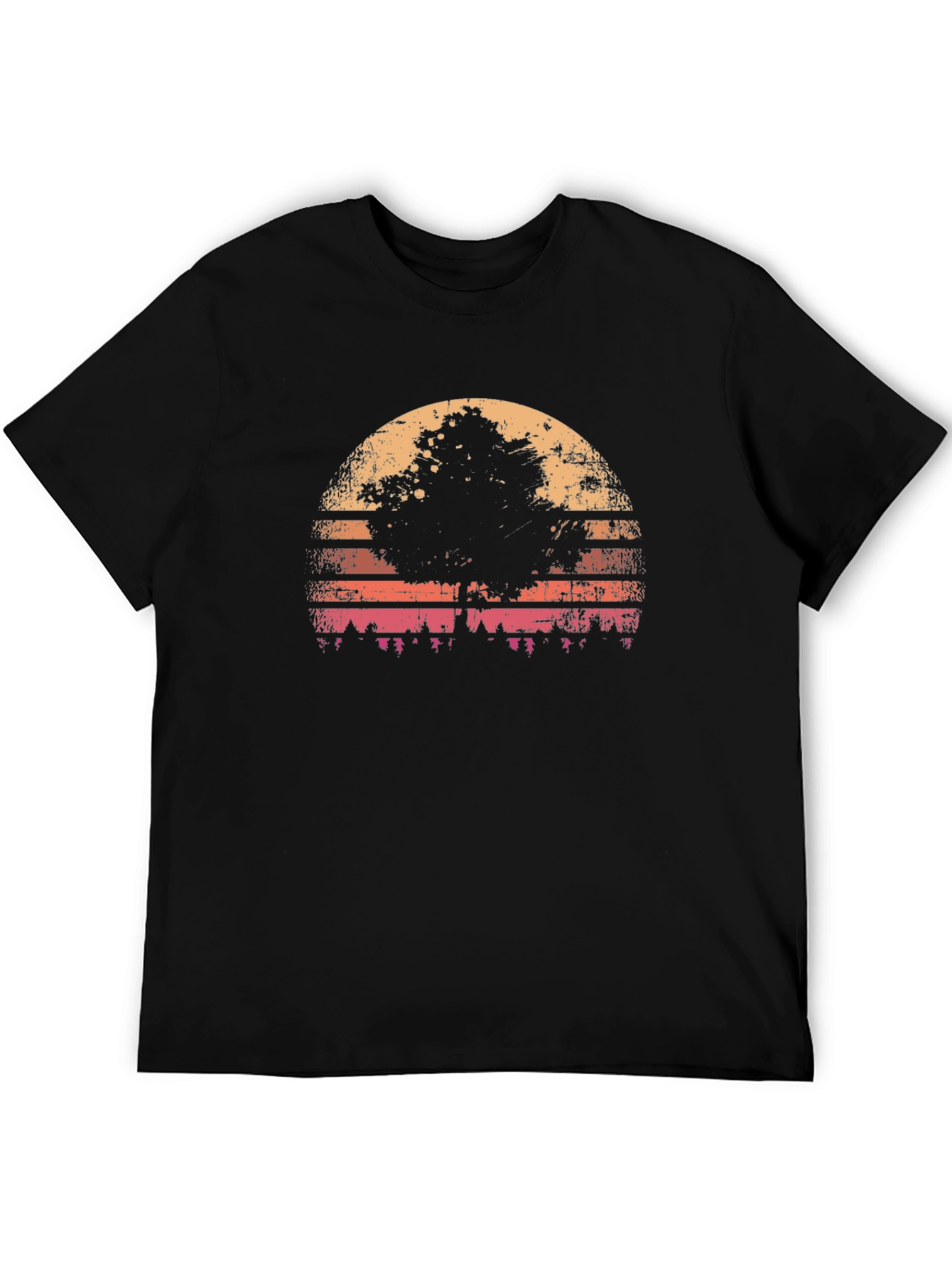 Retro Sunset Tree Graphic Tee