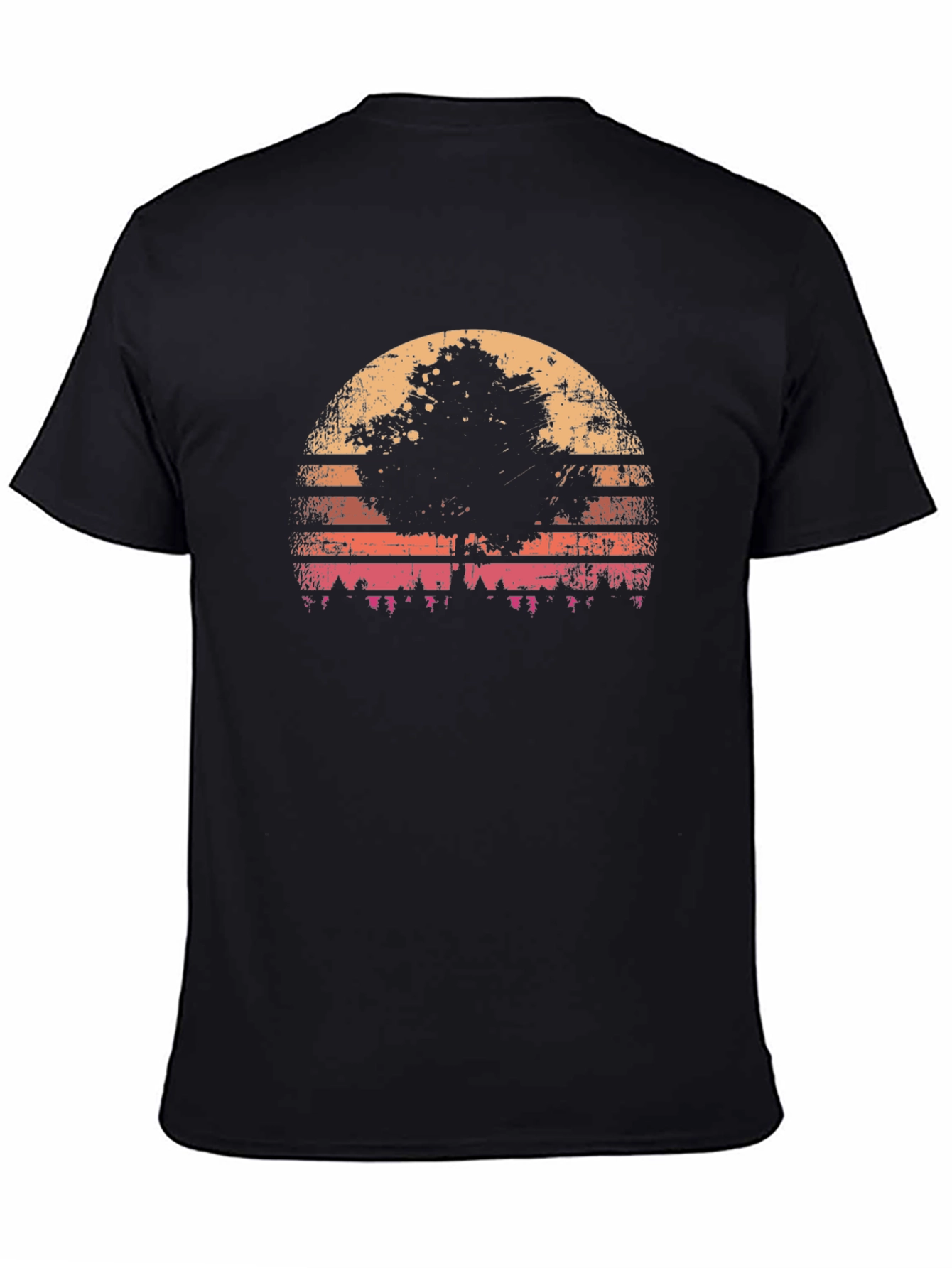 Retro Sunset Tree Graphic Tee