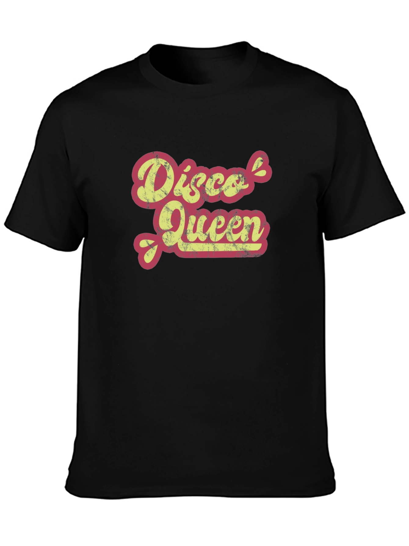 Disco Queen Retro Graphic Tee - Black